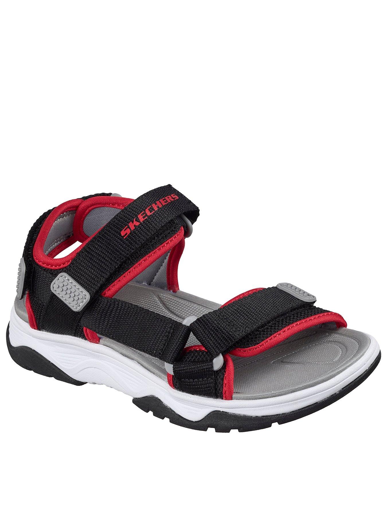 Skechers Kids Double Strap Lightweight River Sandal, Black, Size 12 Younger