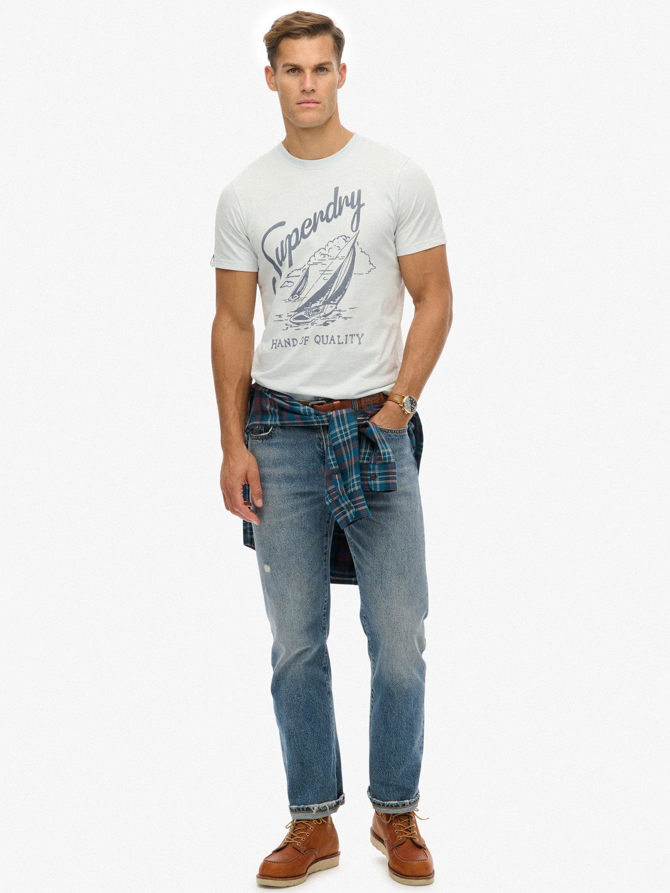 Image 3 of 5 of Superdry Lo-Fi Dockside T-Shirt - Blue