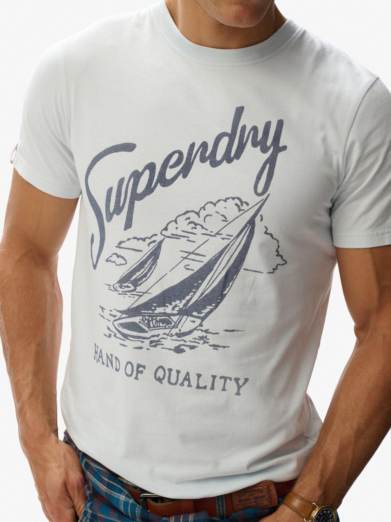 Image 4 of 5 of Superdry Lo-Fi Dockside T-Shirt - Blue