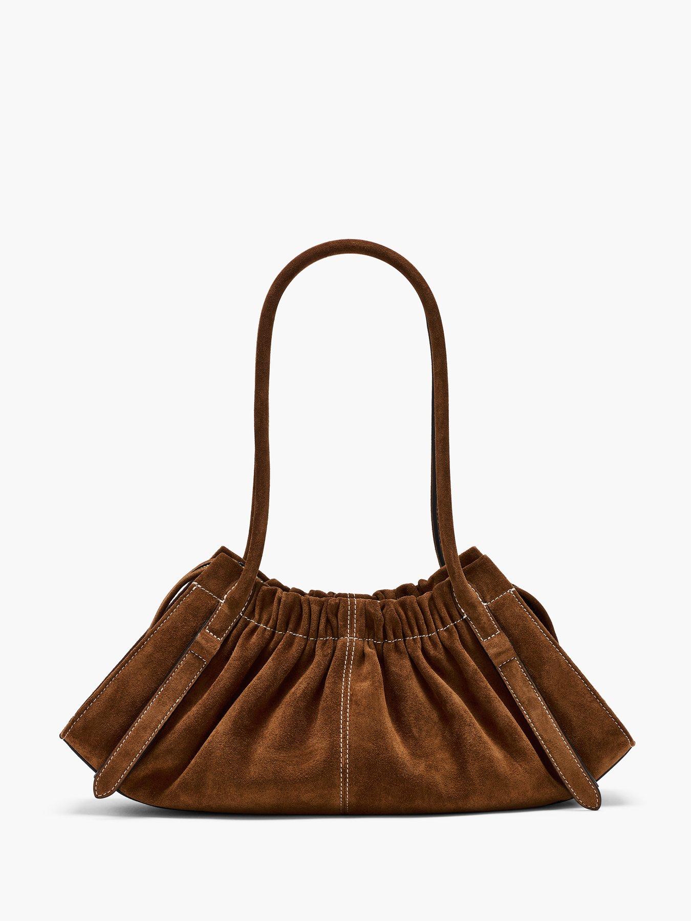 MARC JACOBS The Suede Cristina Small Satchel - Brown | Very