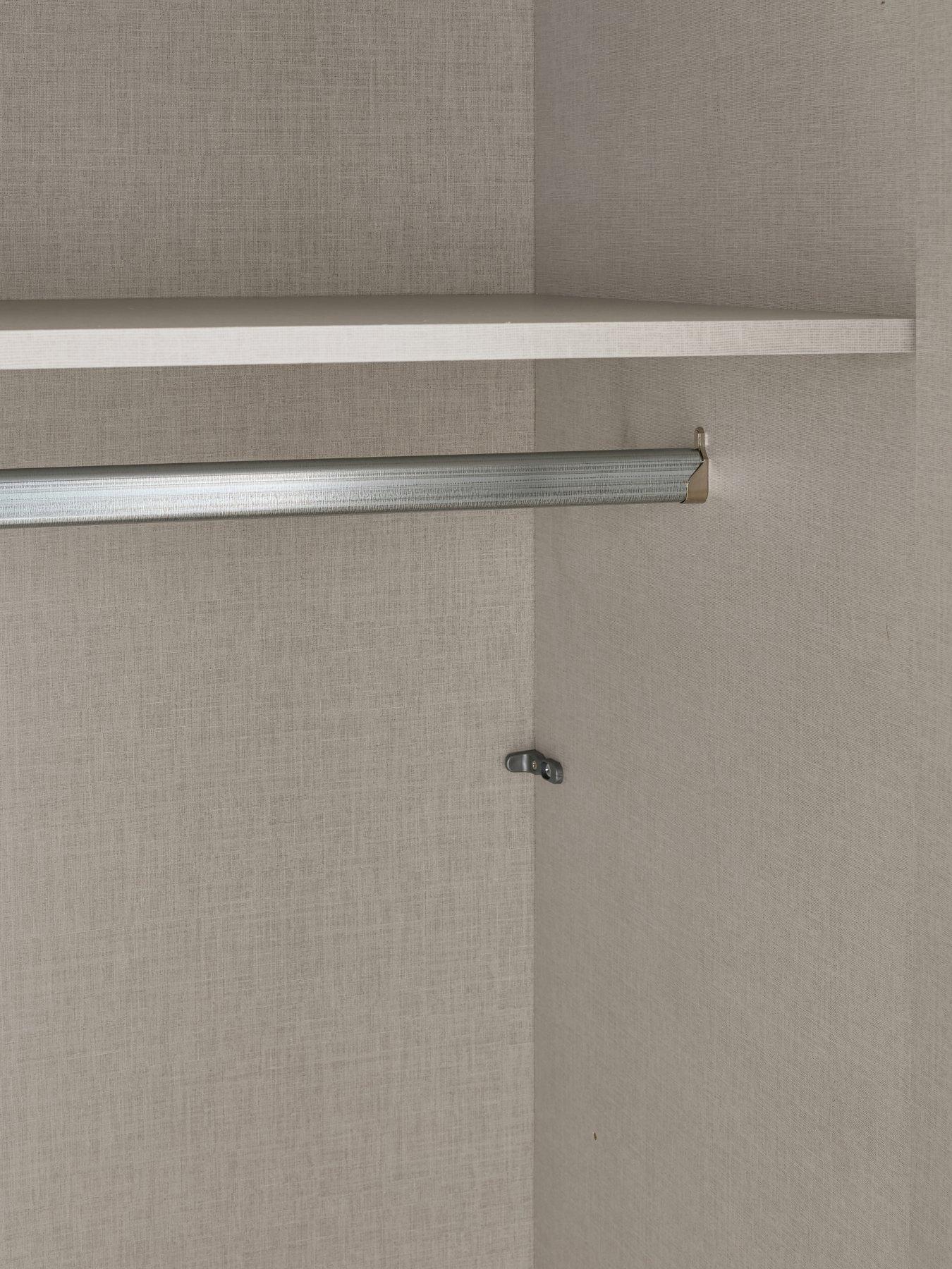 Image 5 of 7 of The Very Collection Prague 3 Door Mirrored Wardrobe - Oatmeal
