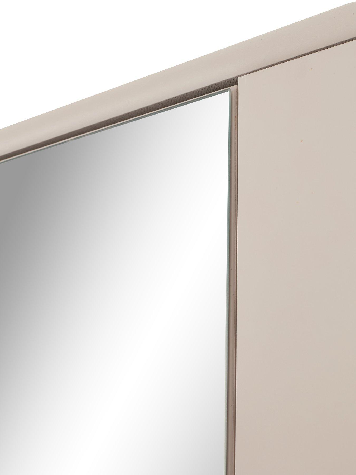 Image 7 of 7 of The Very Collection Prague 3 Door Mirrored Wardrobe - Oatmeal