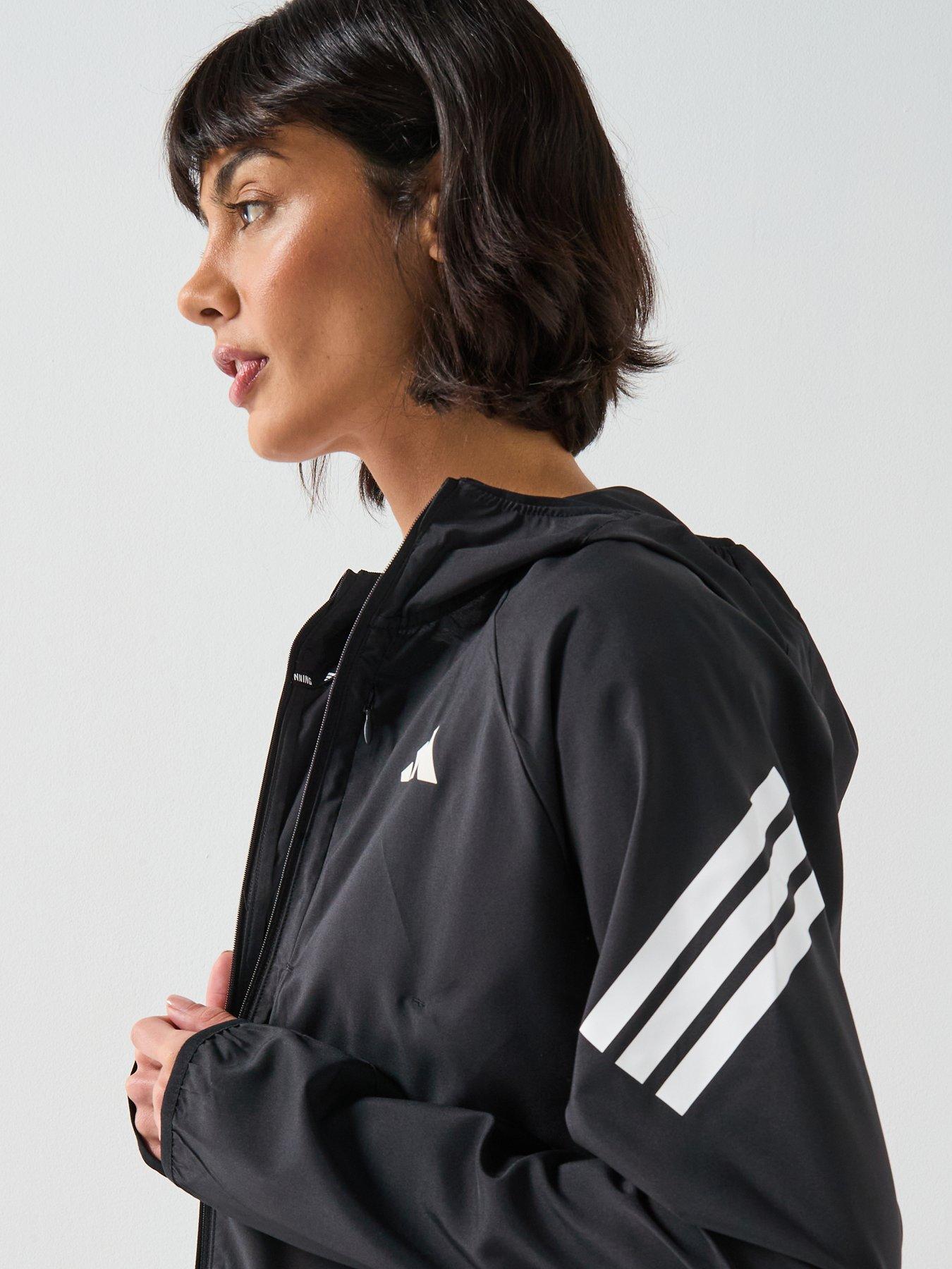 Image 5 of 6 of adidas Womens Running Adi365 Iconic Stripes Jacket - Black