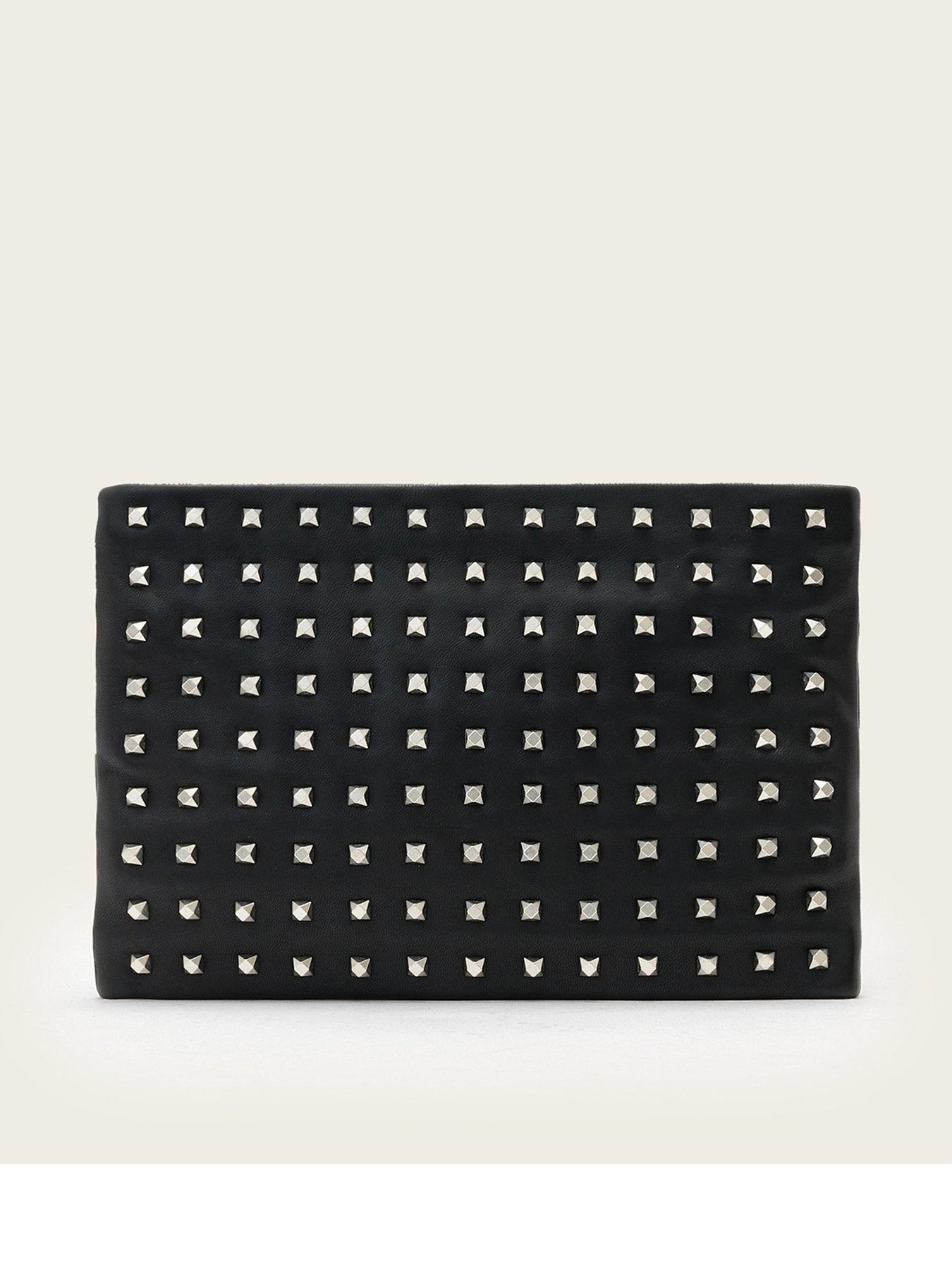 AllSaints Bettina Embelished Clutch - Black