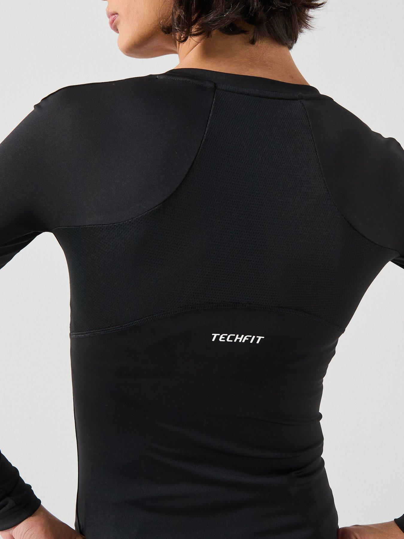 Image 4 of 6 of adidas Womens Training Techfit T-Shirt - Black