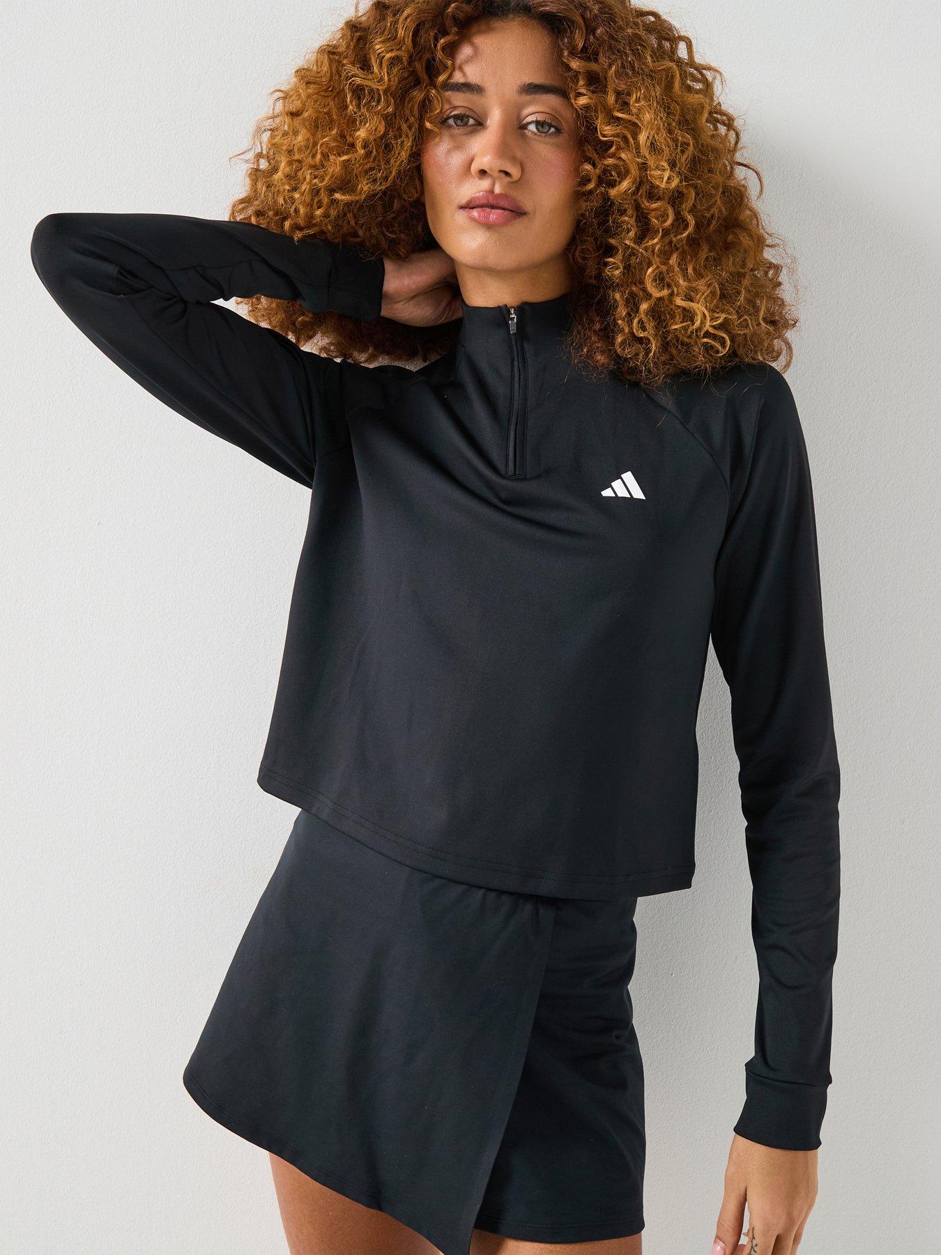 adidas Womens Training Workout Essentials Track Top - Black