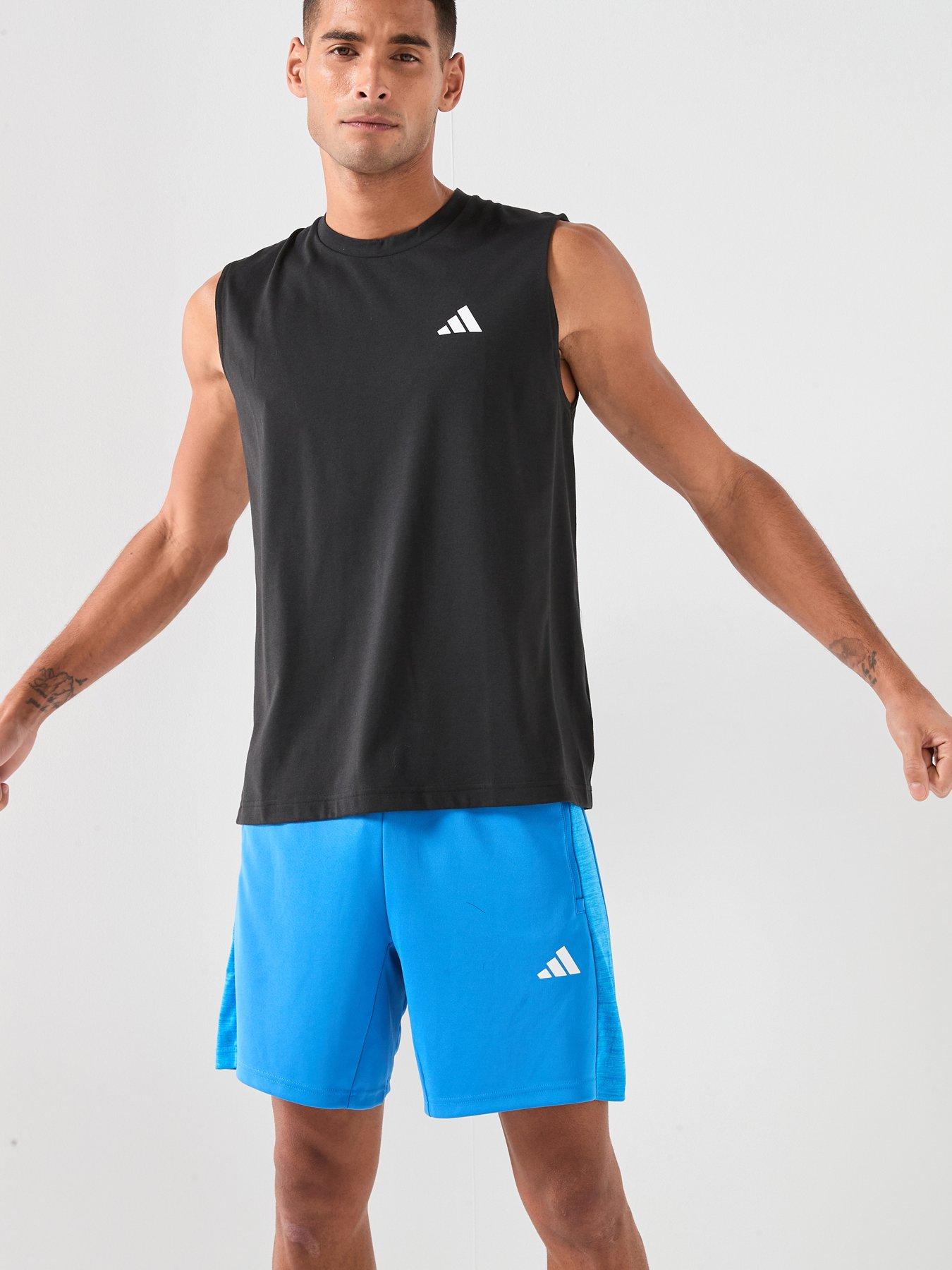 adidas Mens Training Workout Essentials Tank, Black, Size S, Men