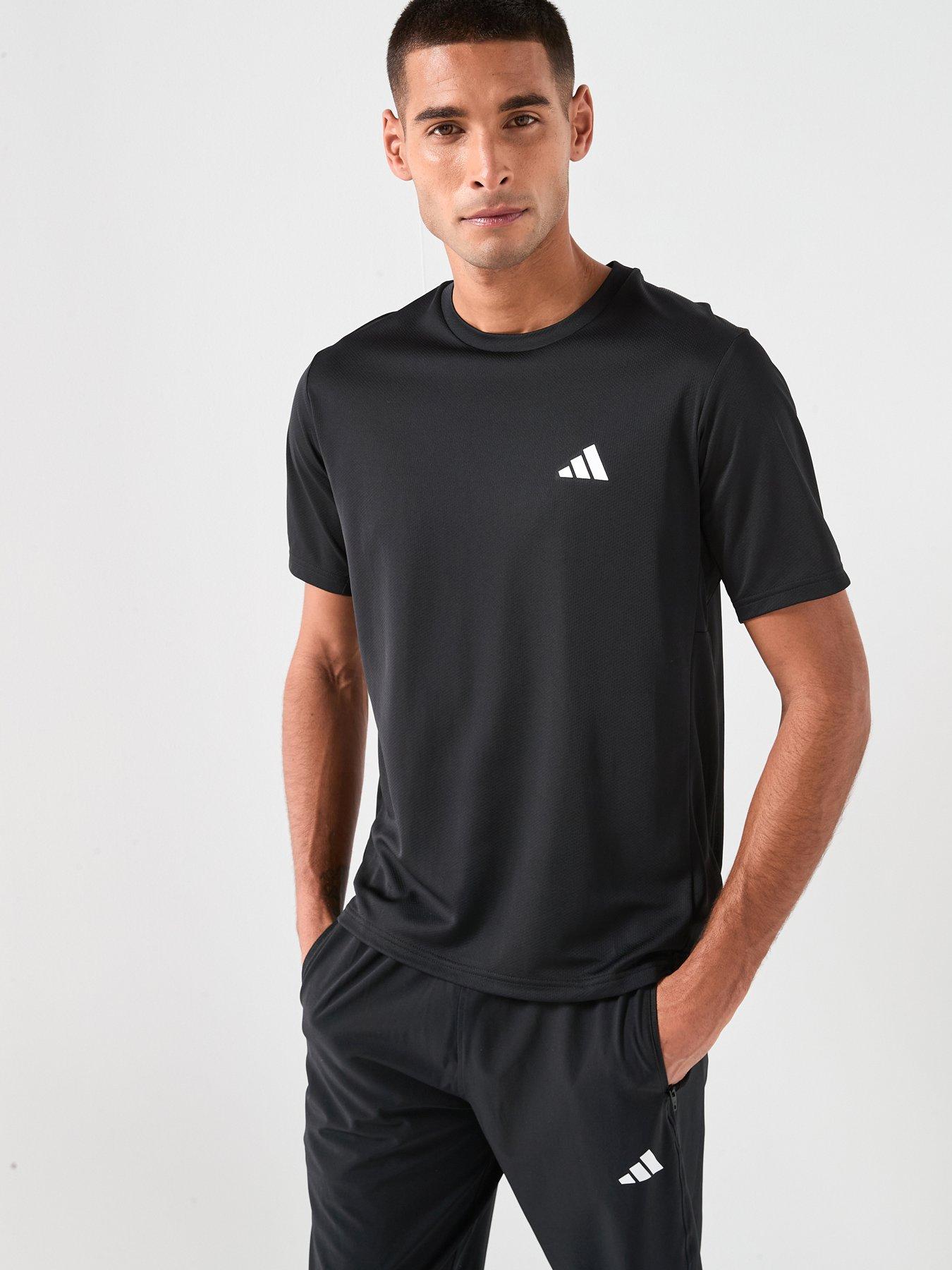 Image 1 of 6 of adidas Mens Training Workout Essentials T-Shirt - Black