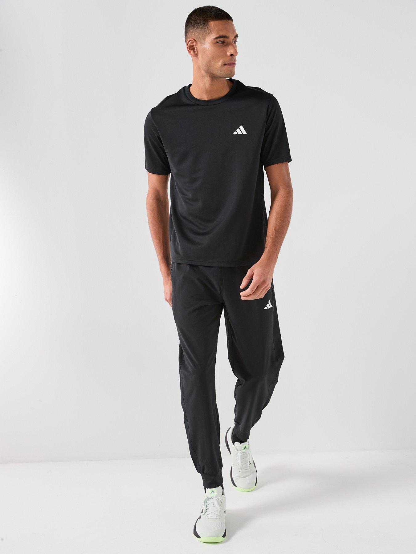 Image 3 of 6 of adidas Mens Training Workout Essentials T-Shirt - Black