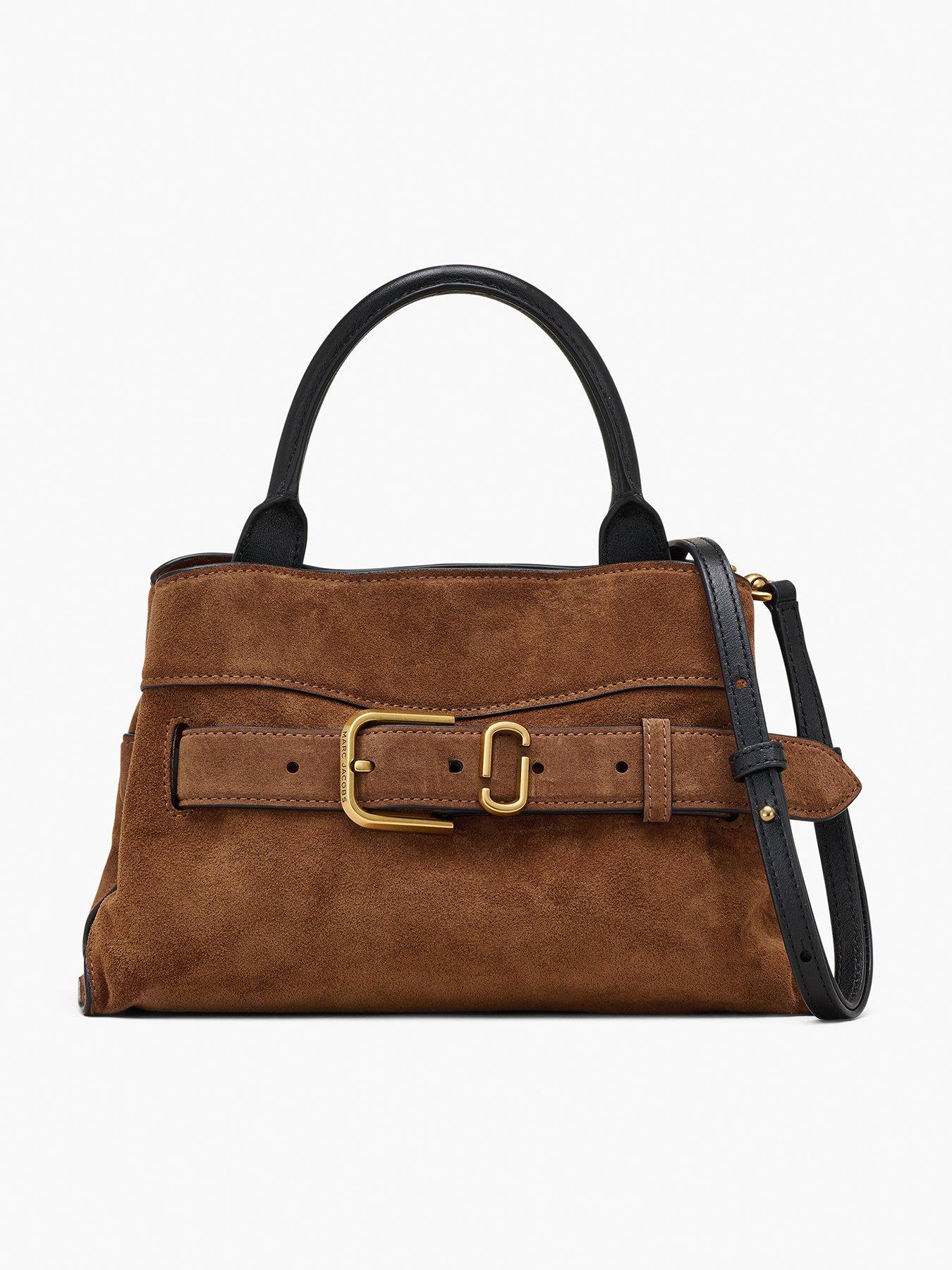 MARC JACOBS The Small Satchelsea Boot Suede Dakota - Brown