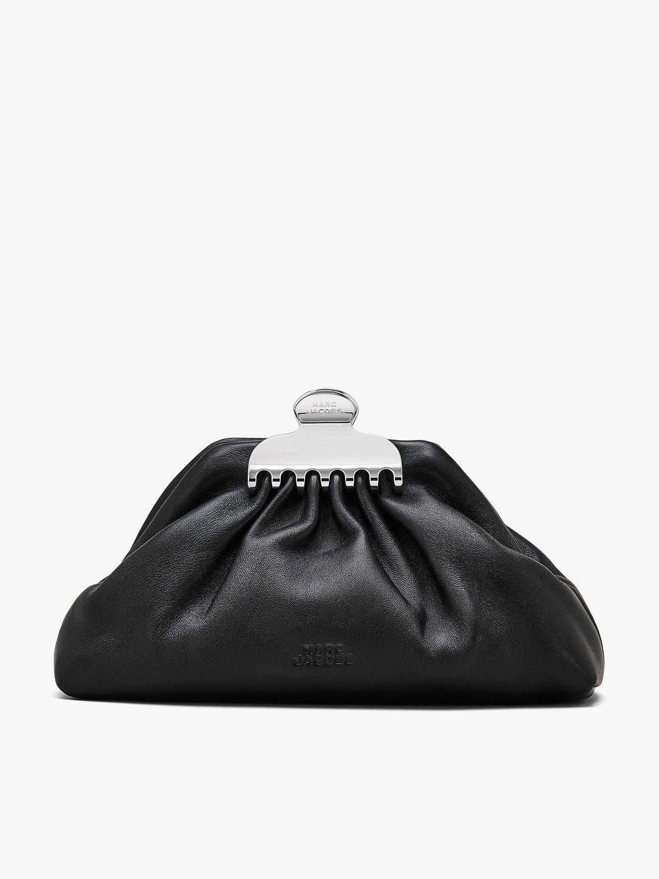 MARC JACOBS The Small Claw Clip Clutch Bag - Black