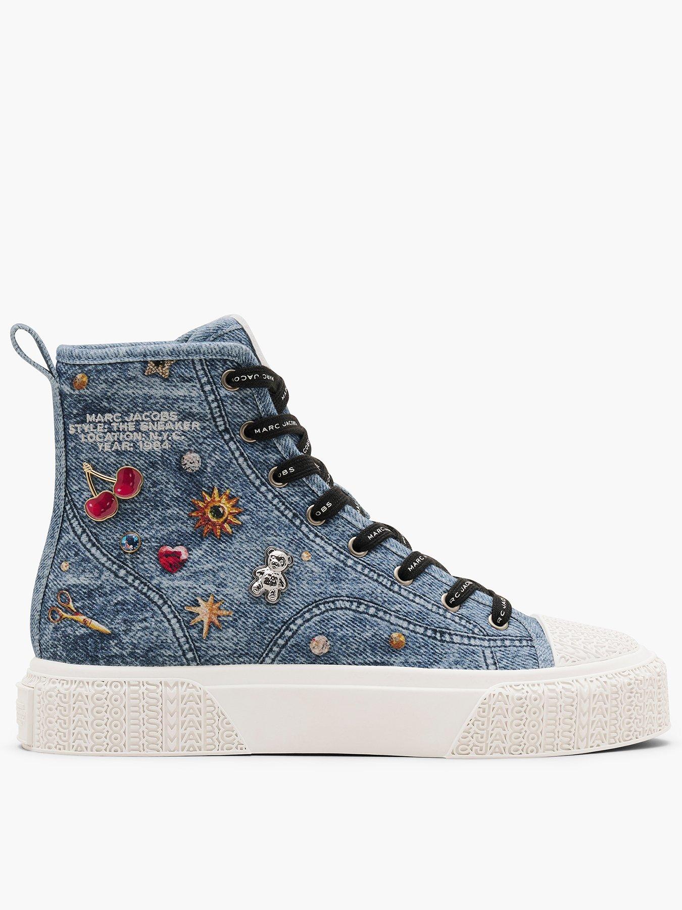 MARC JACOBS The High Top Sneaker - Blue