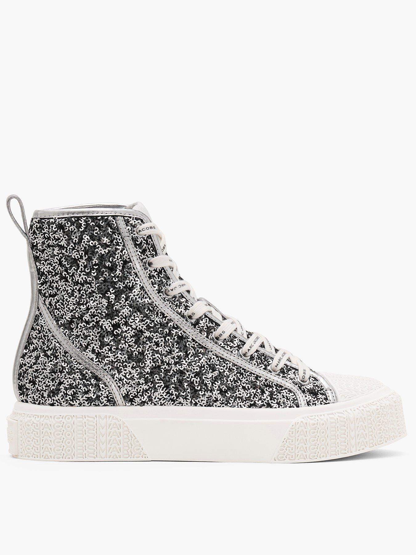 MARC JACOBS The High Top Sneaker - Silver