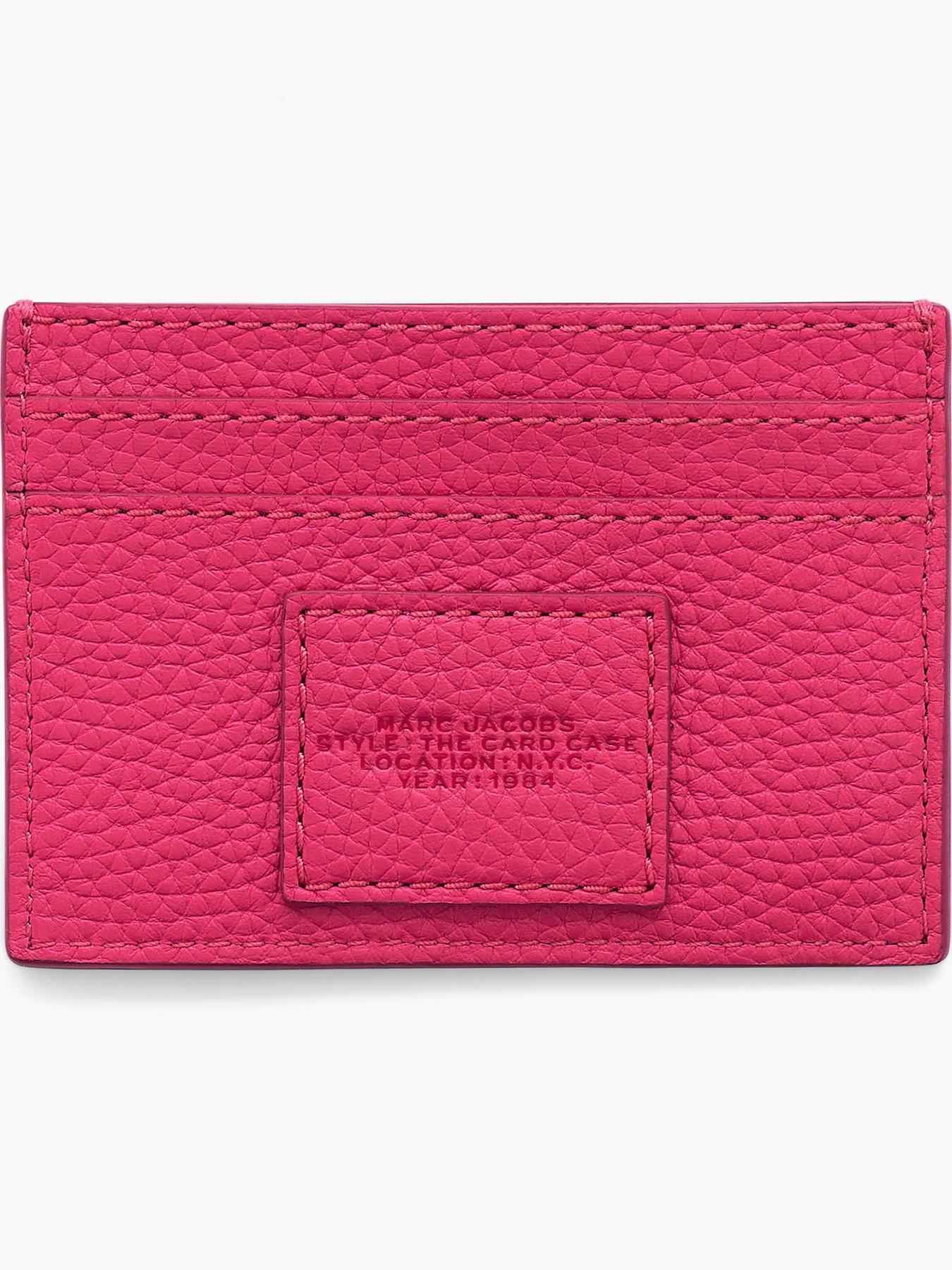 Image 2 of 3 of MARC JACOBS The Leather Card Case - Pink