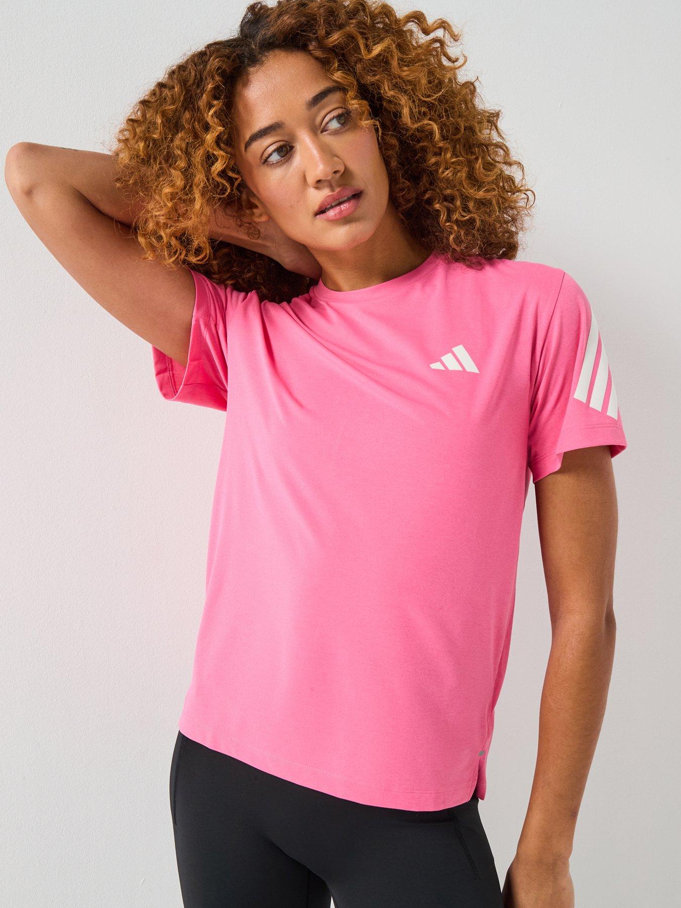 adidas Womens Running Adi365 Iconic Stripes Tights, Pink, Size Xs, Women