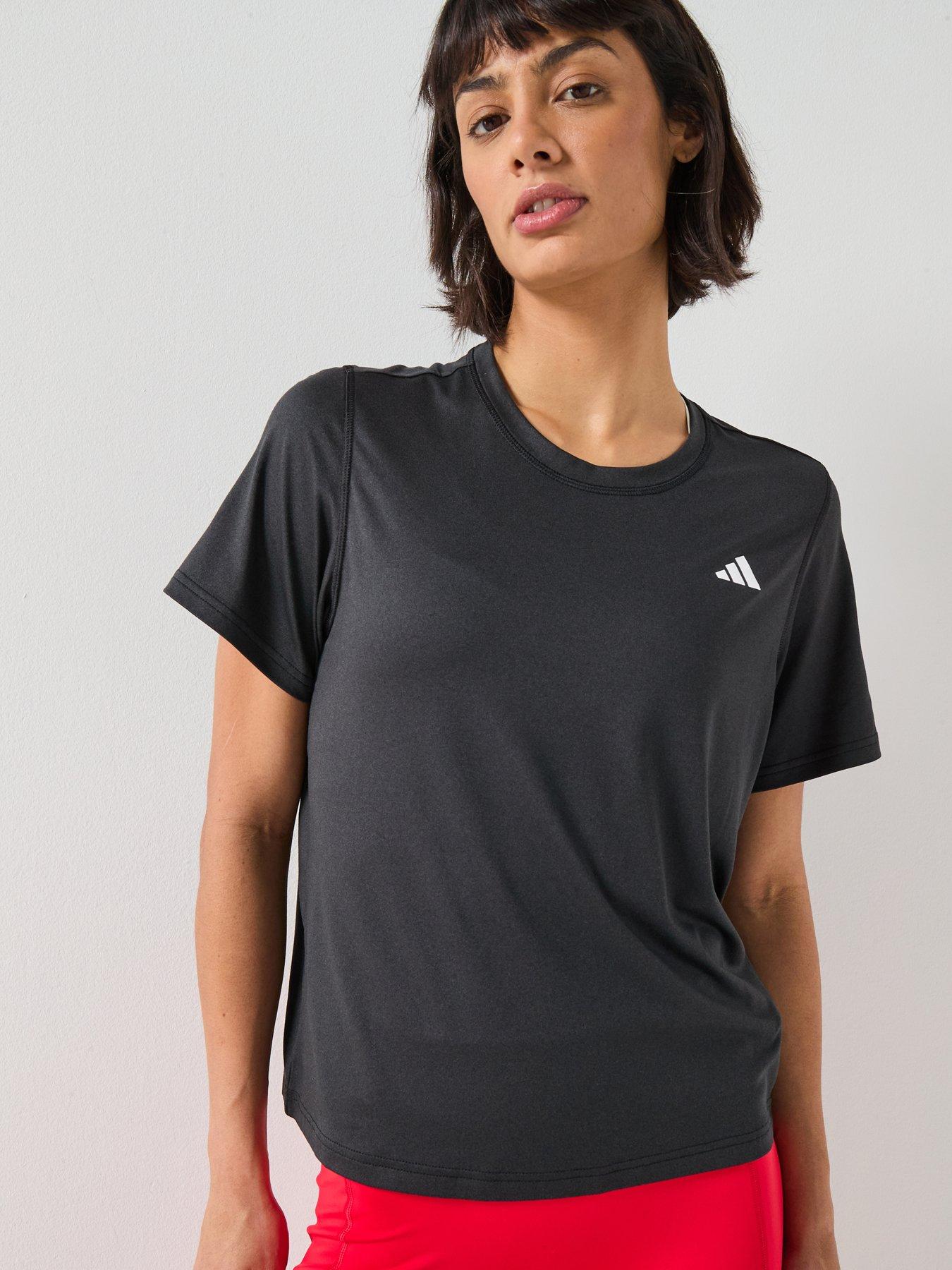 adidas Womens Training Workout Essentials T-Shirt - Black