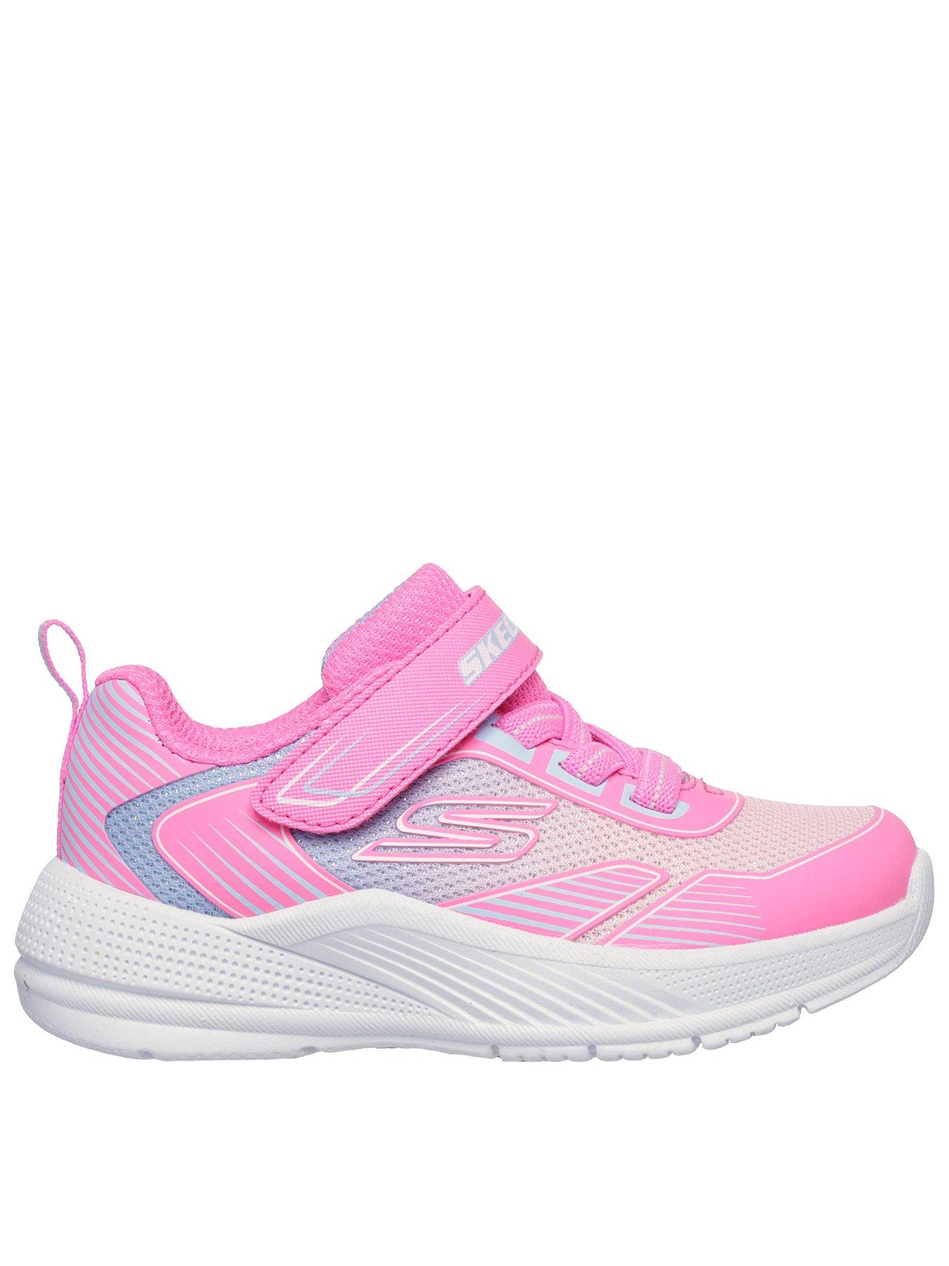 Skechers Toddler Microspec Advance Oasis Point Trainer, Pink, Size 5 Younger