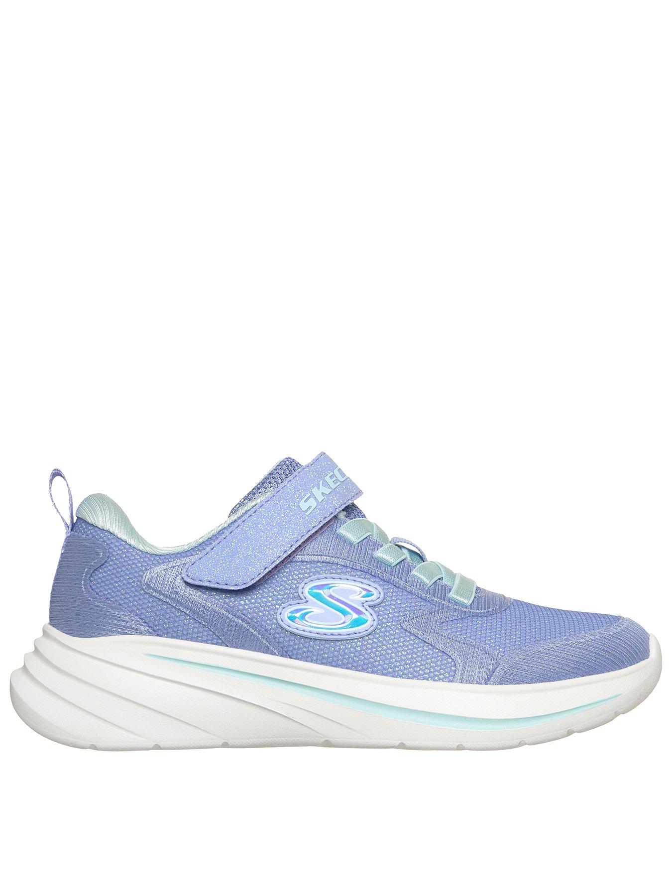 Skechers Wave 92 Sparkle Mesh Trainer - Periwinkle