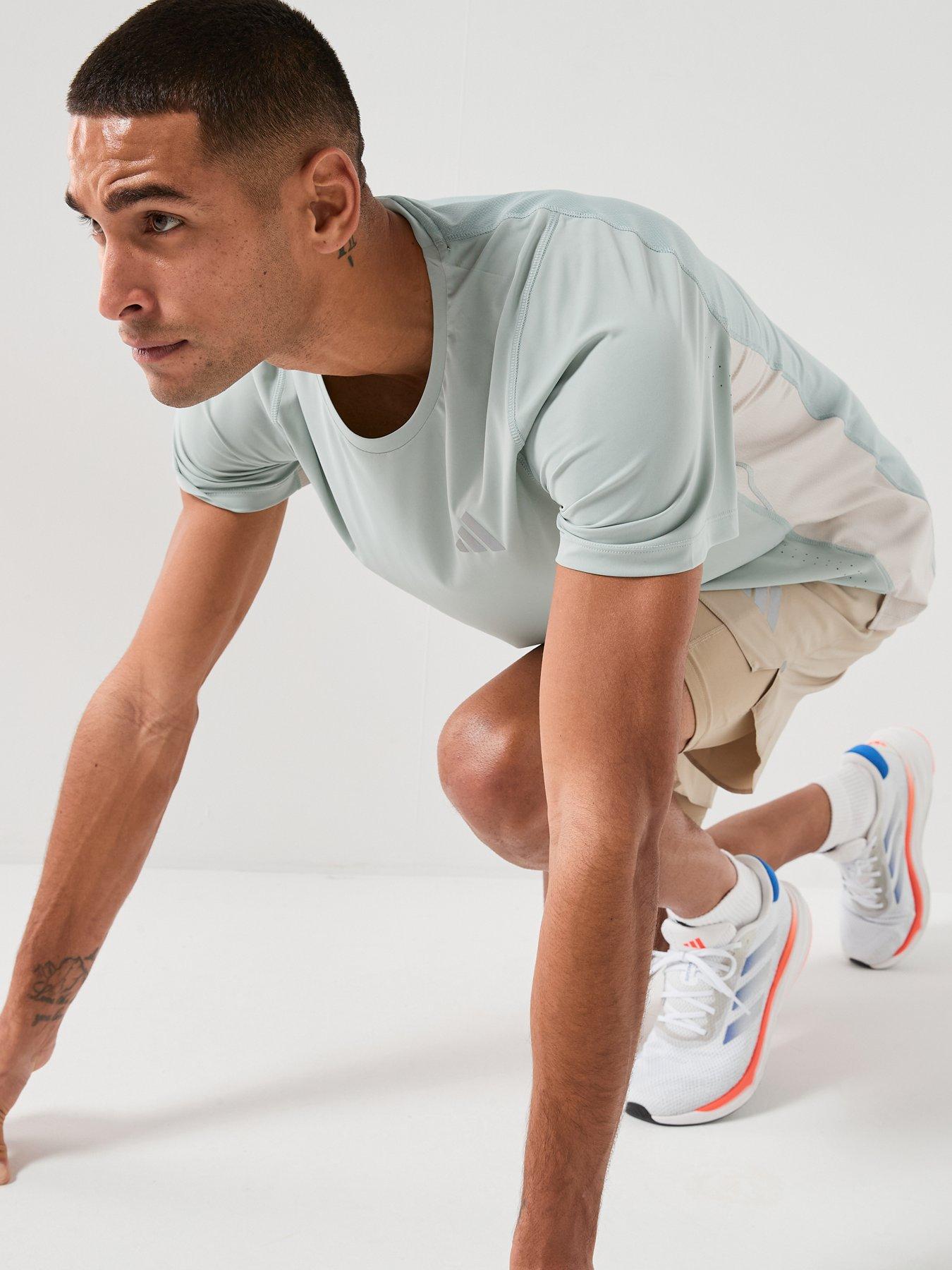 Image 4 of 6 of adidas Mens Running Breezy T-Shirt - Green