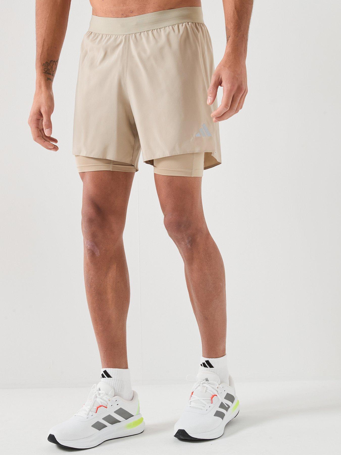adidas Mens Running Adi365 Essentials 2In1 Shorts, Woca, Size L, Men