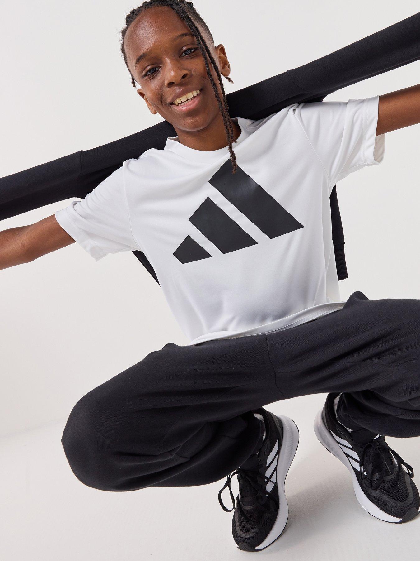 Image 1 of 5 of adidas Junior Unisex Train Essentials T-Shirt - White