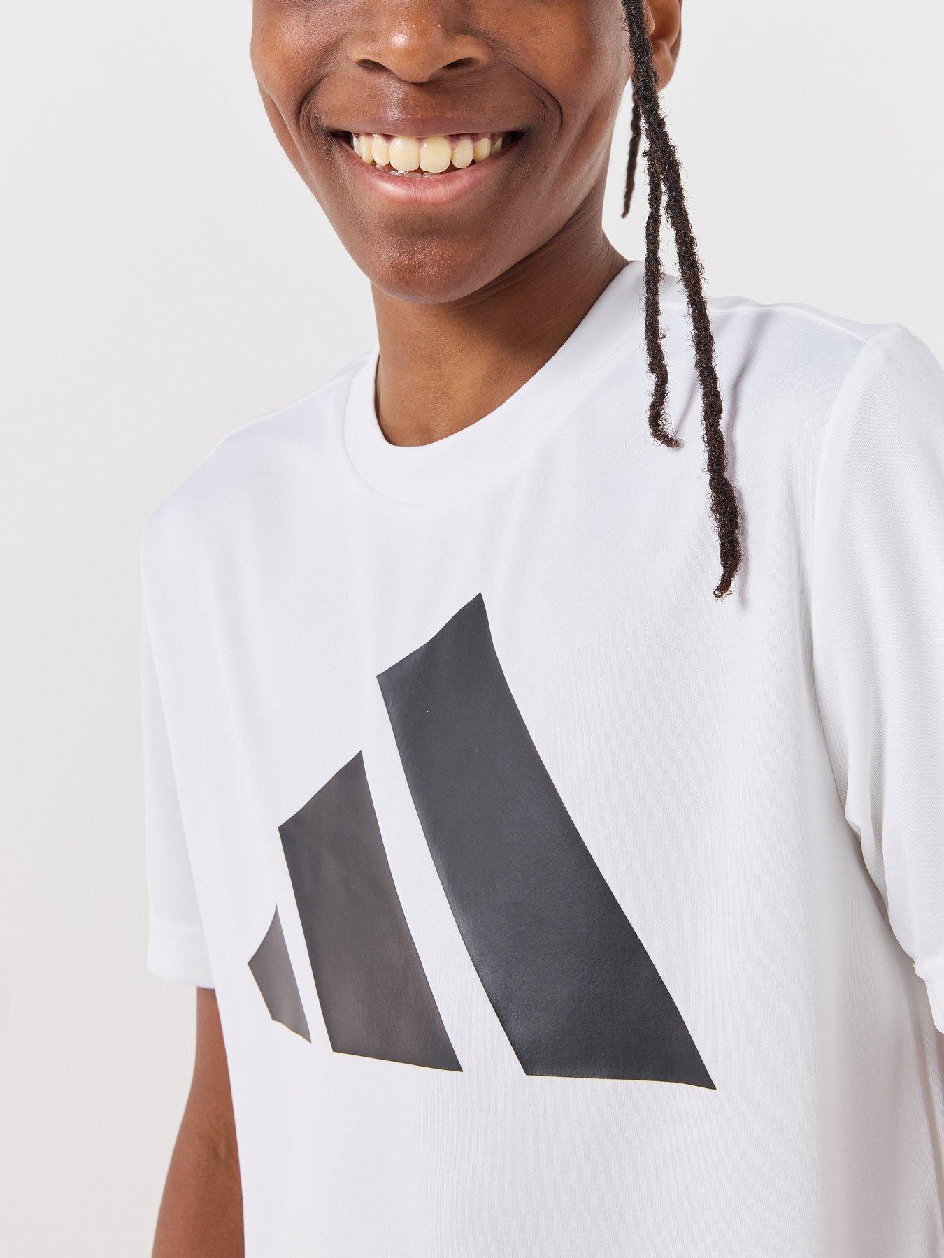 Image 3 of 5 of adidas Junior Unisex Train Essentials T-Shirt - White