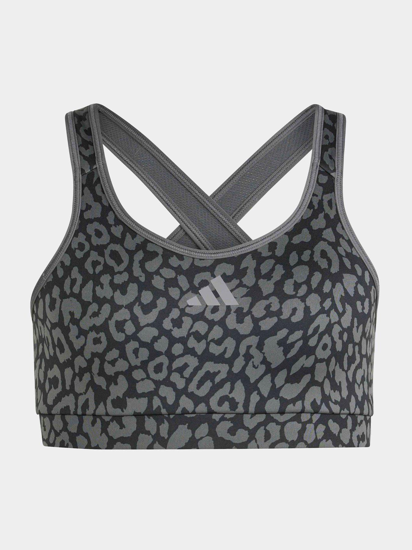 adidas Junior Girls Training Future Icons Workout Bra, Black/Gresix/Grefou, Size 14-15 Years
