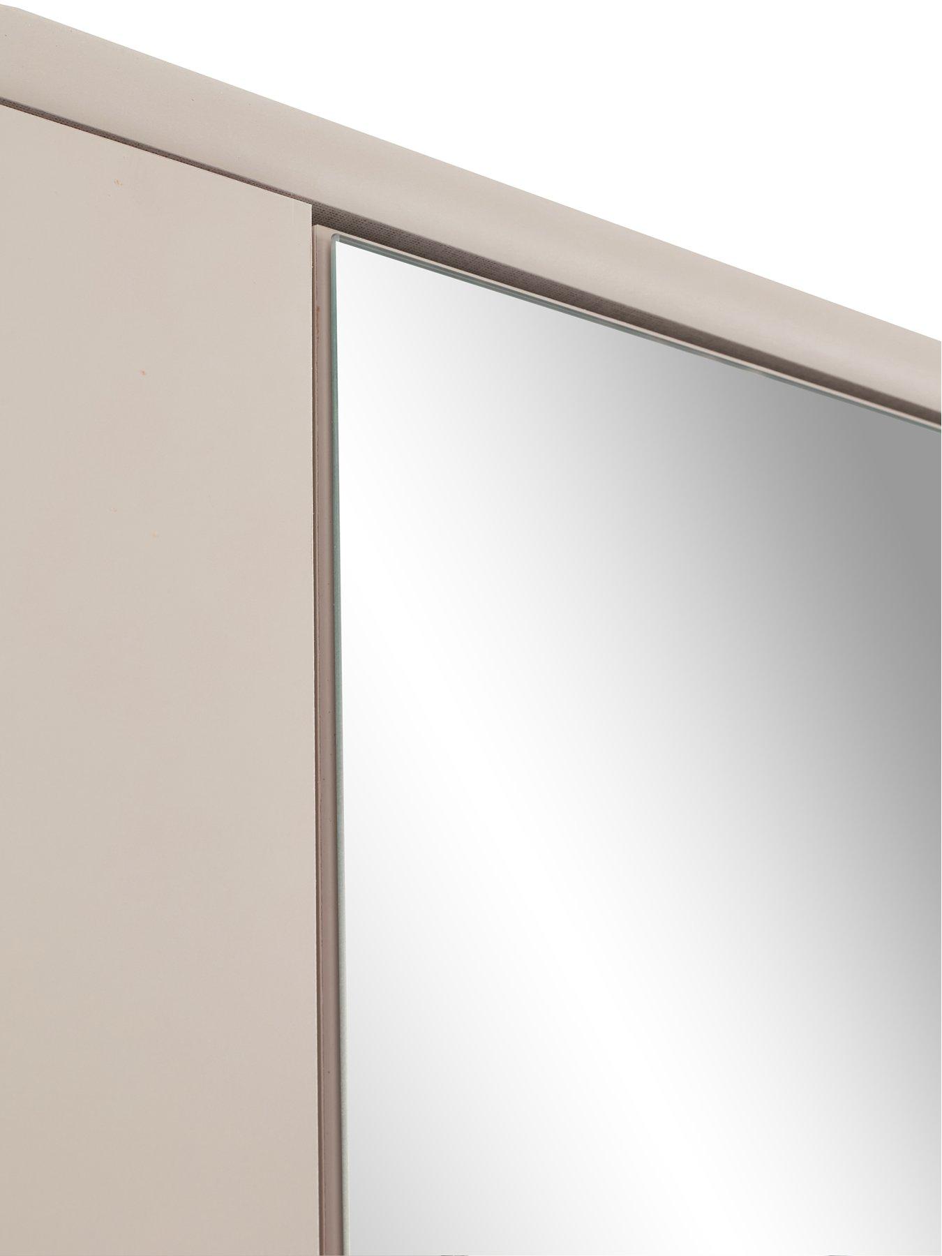 Image 7 of 7 of The Very Collection Prague 5 Door Mirrored&nbsp;Wardrobe - Oatmeal - FSC&reg; Certified