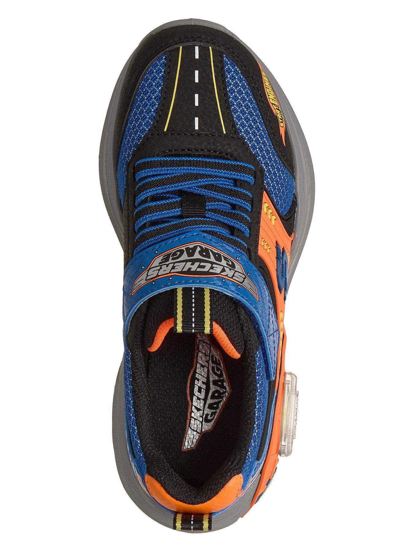 Image 3 of 7 of Skechers Kids Skechers Garage Trainer - Blue/orange