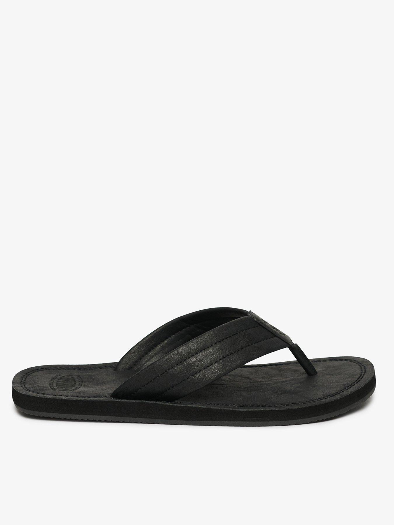 Superdry Vintage Flip Flops - Black