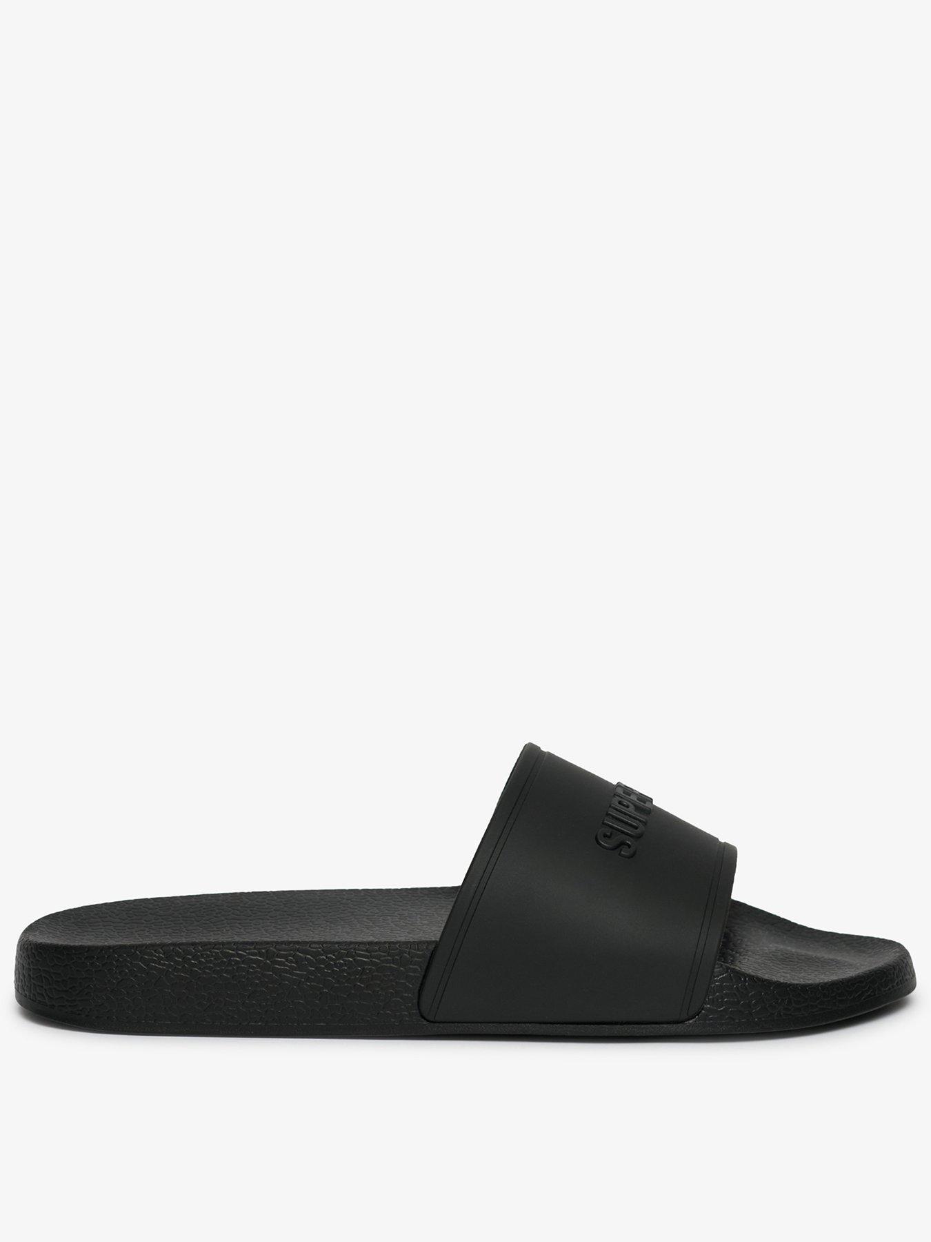 Superdry Superdry Premium Graphic Pool Slides - Black