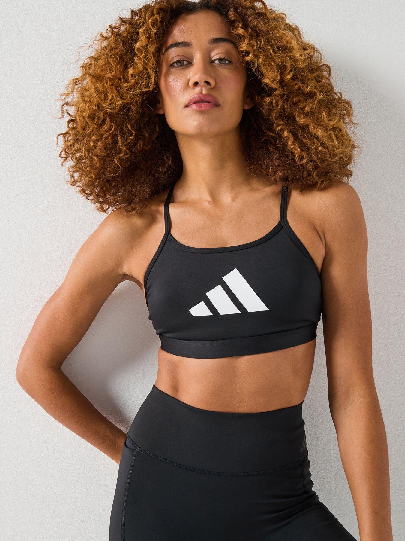 adidas Womens Training Workout Essentials Bralette, Black, Size Xs, Women