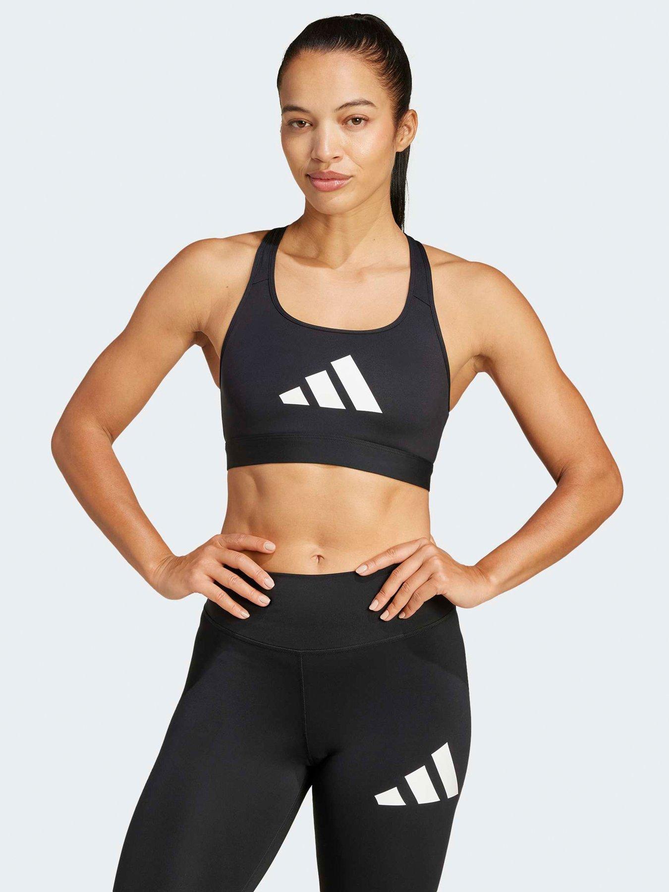 adidas Womens Training Workout Essentials Medium Support Bra - Black