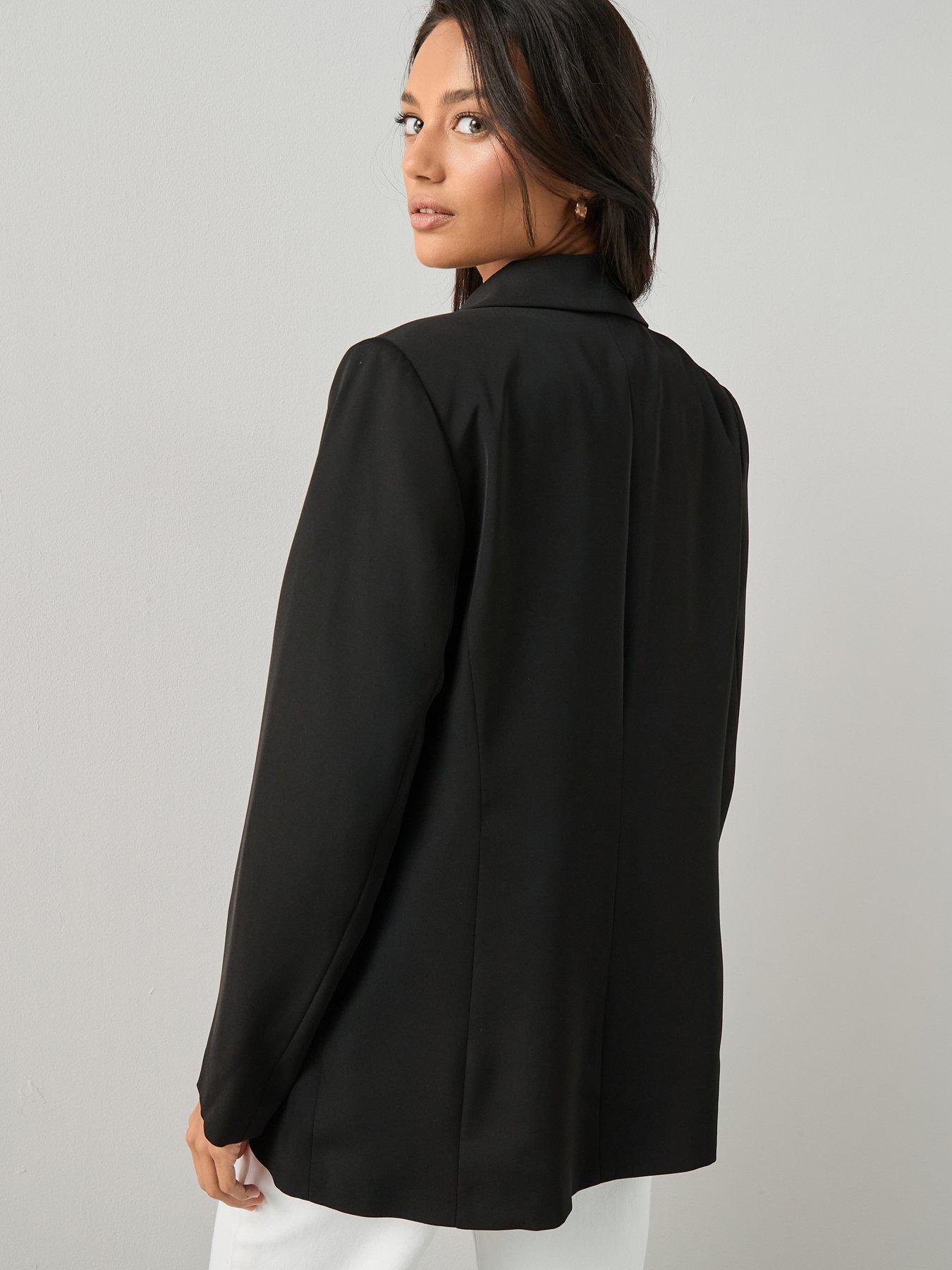 Image 2 of 6 of The Very Collection Relaxed Blazer - Black