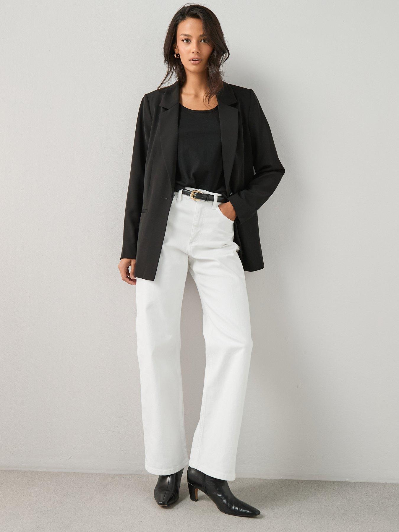 Image 3 of 6 of The Very Collection Relaxed Blazer - Black