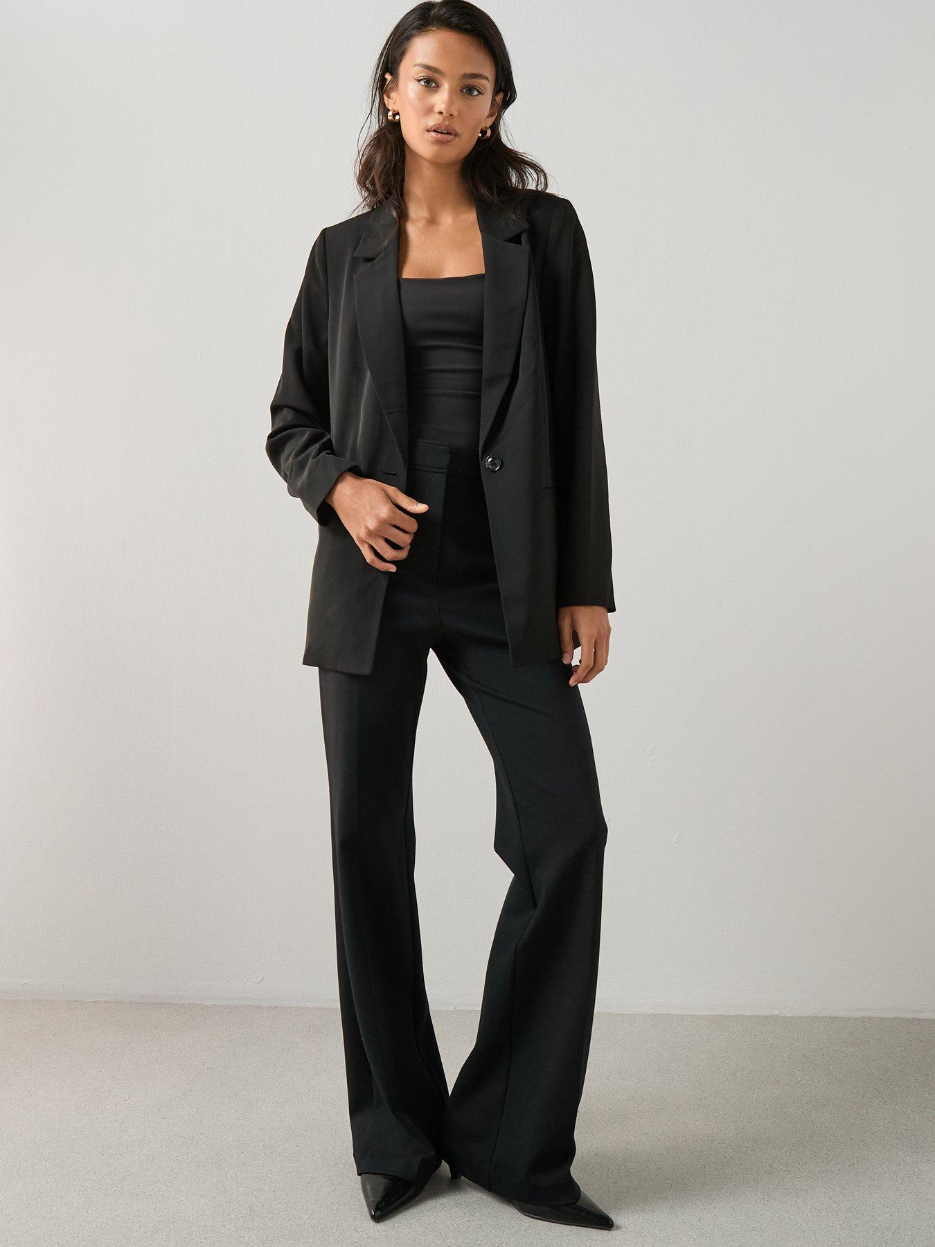 Image 4 of 6 of The Very Collection Relaxed Blazer - Black