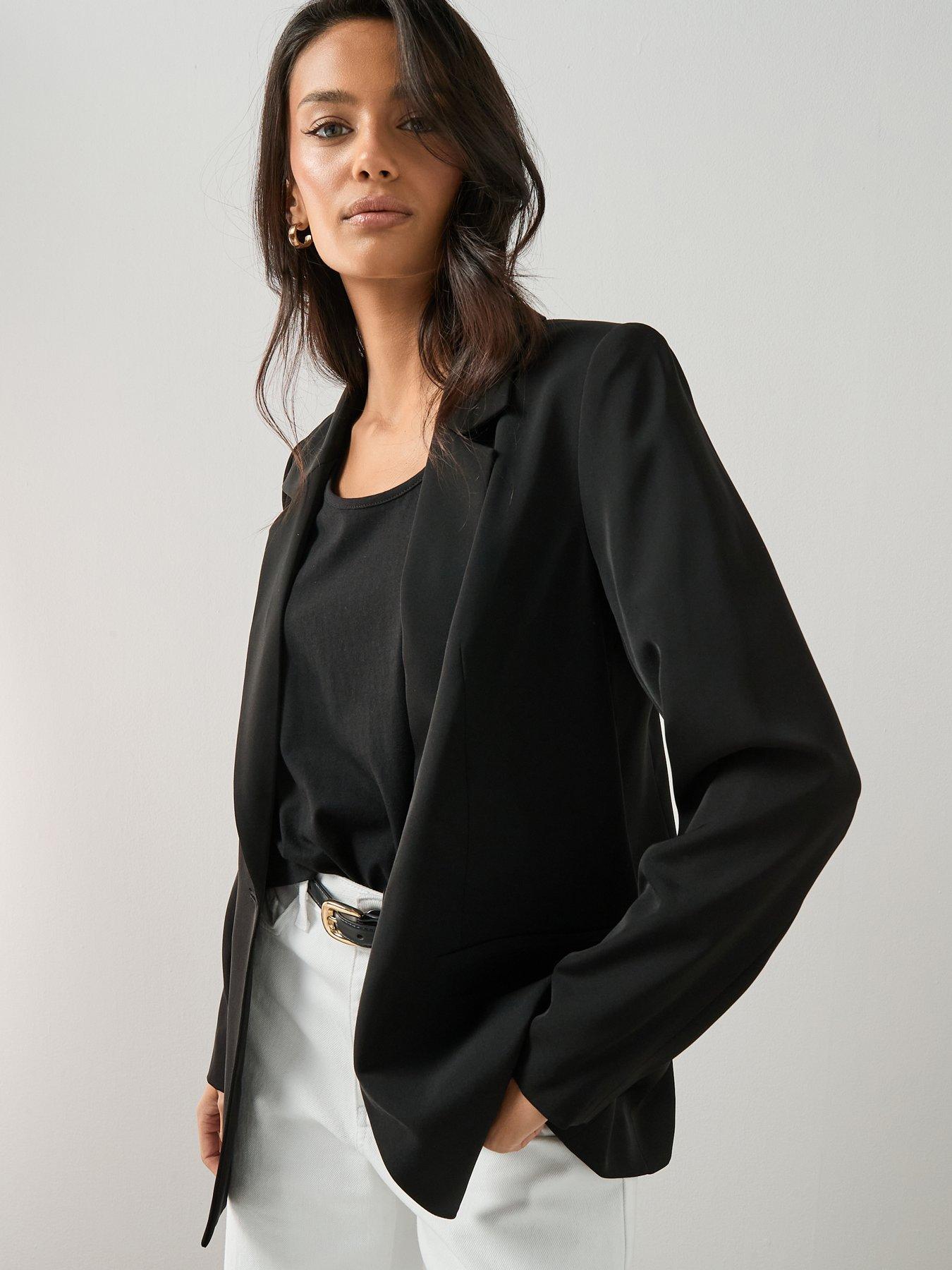 Image 5 of 6 of The Very Collection Relaxed Blazer - Black