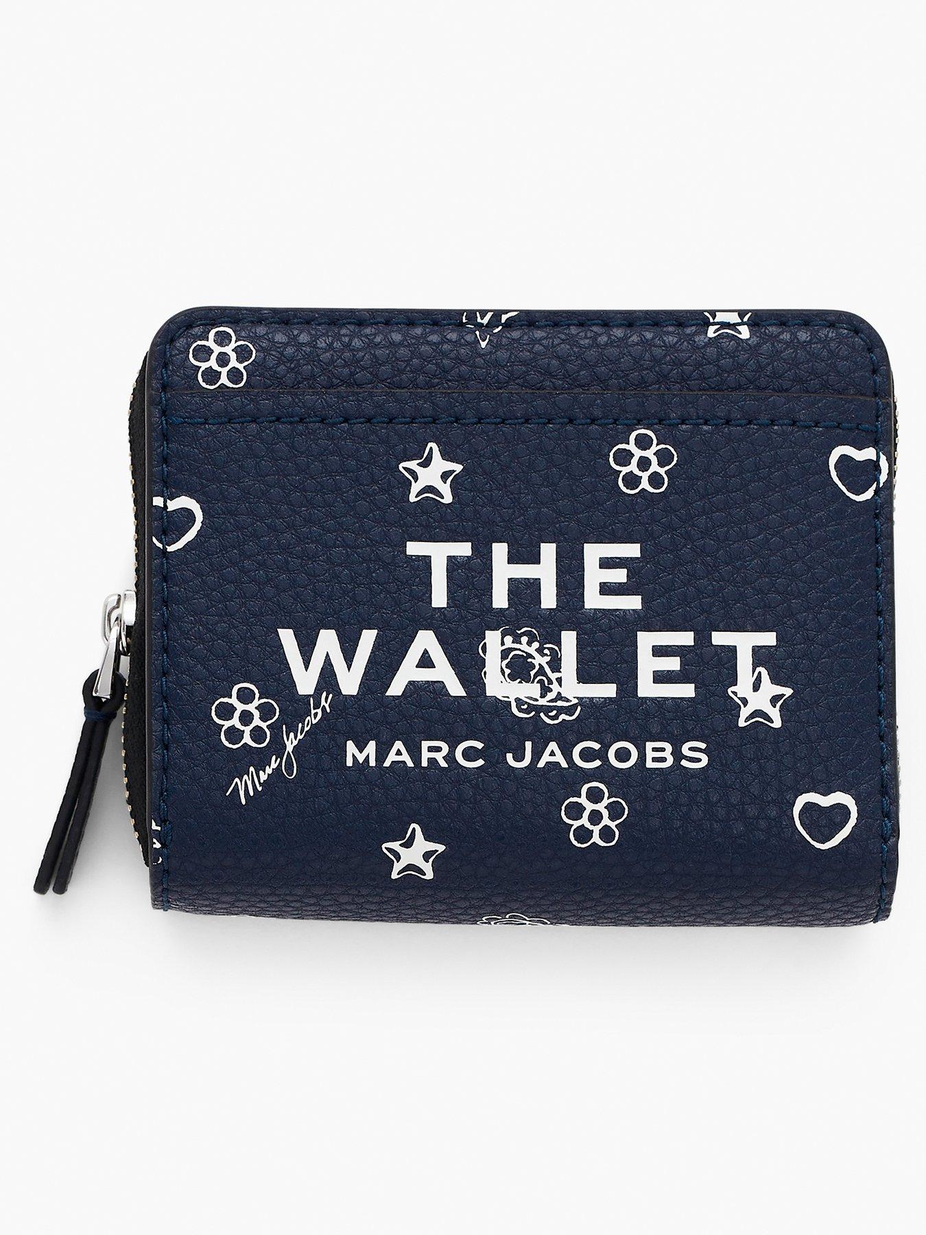 Image 1 of 3 of MARC JACOBS The Mini Compact Wallet Bandana - Blue