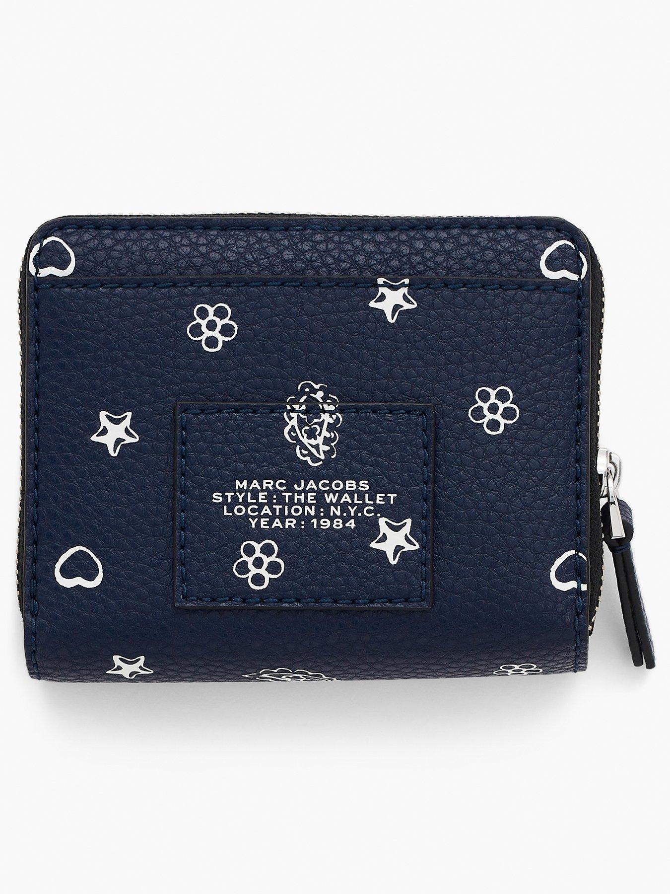 Image 2 of 3 of MARC JACOBS The Mini Compact Wallet Bandana - Blue