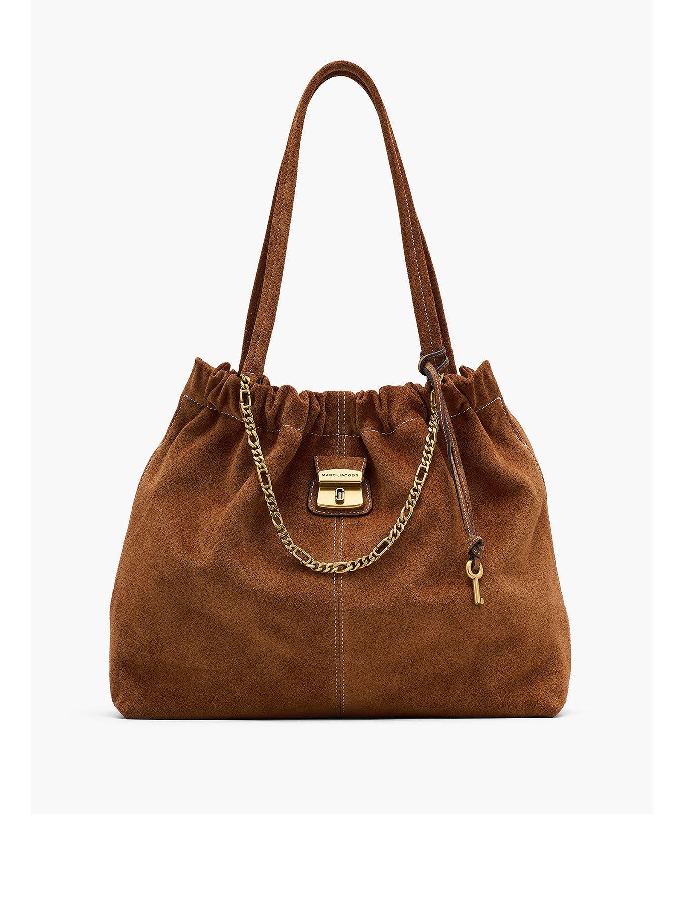 MARC JACOBS Cristina Suede Tote Bag - Brown