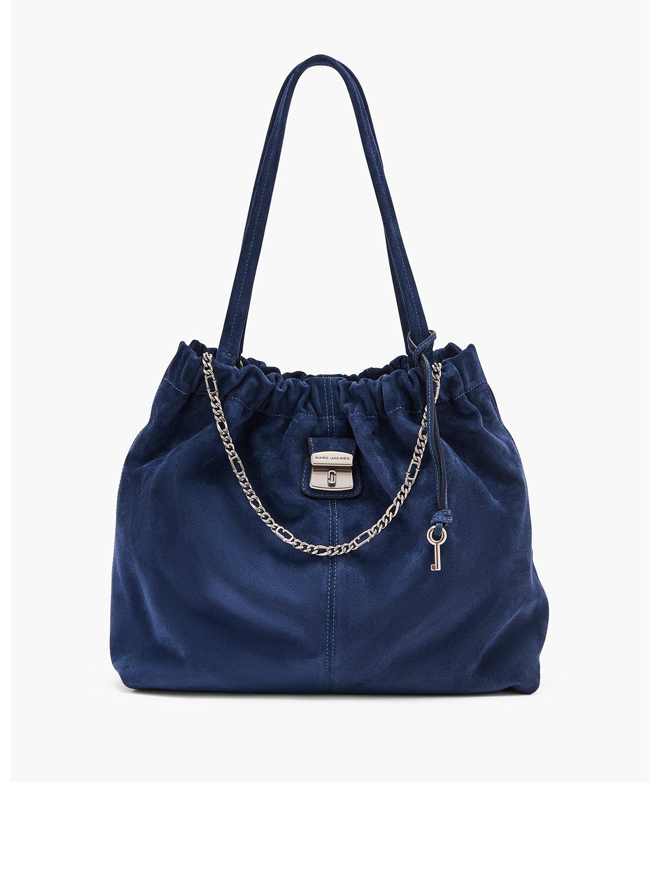 MARC JACOBS Cristina Suede Tote Bag - Blue