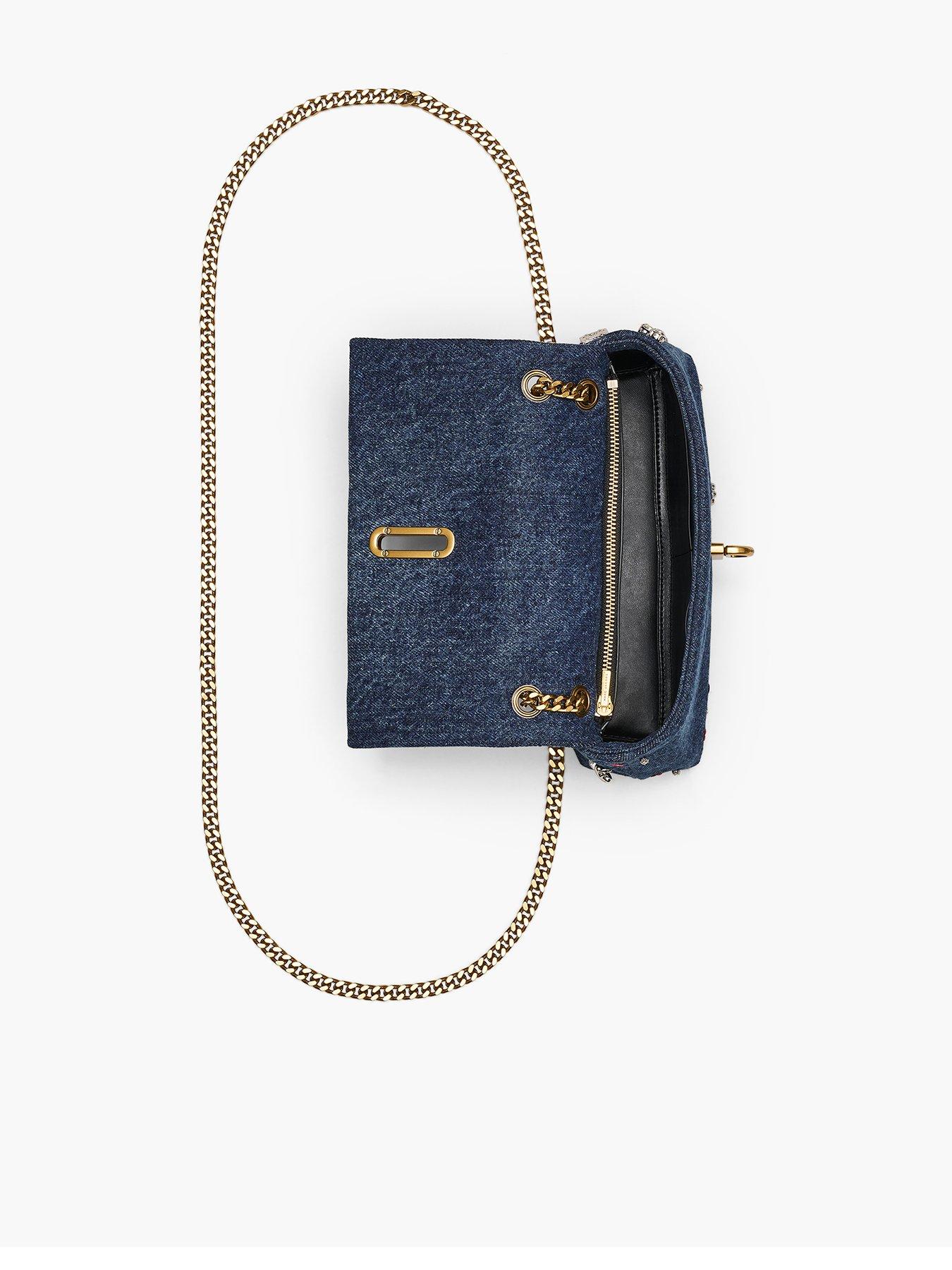 MARC JACOBS The Trinket Charm Denim Dual Chain Mini Bag - Blue | Very