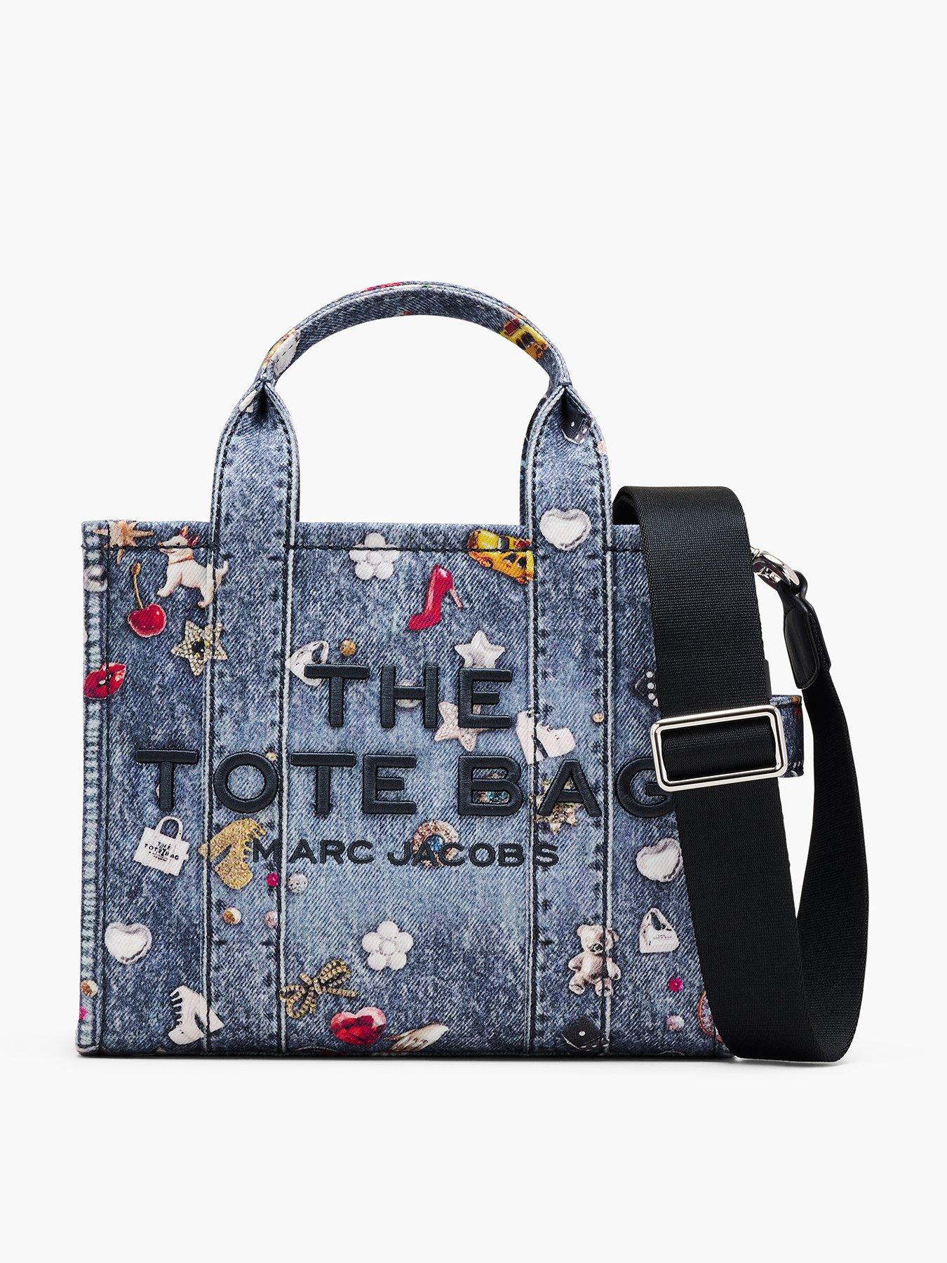 MARC JACOBS The Trompe L'Oeil Trinket Canvas Small Tote Bag - Blue