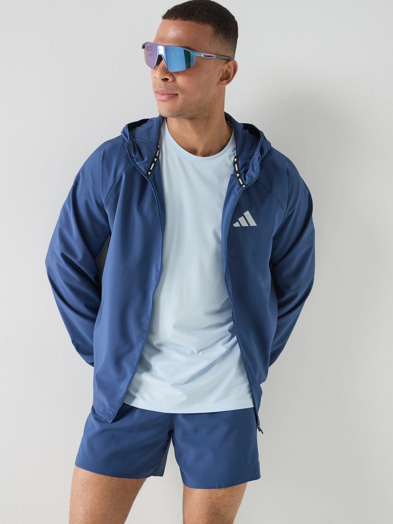 adidas Mens Running Adi365 Essentials Jacket - Indigo