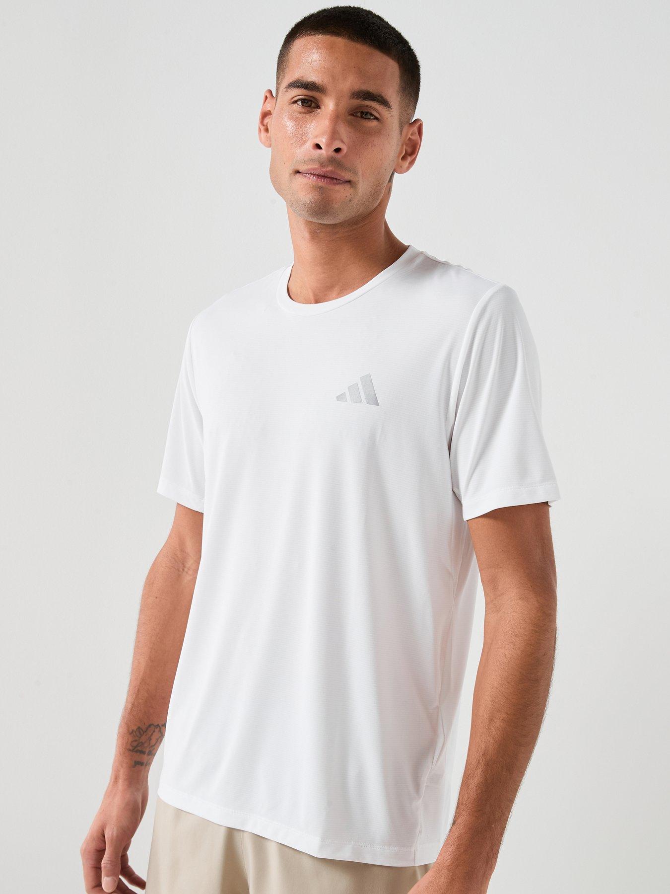 adidas Mens Running Adi365 Essentials T-Shirt - White