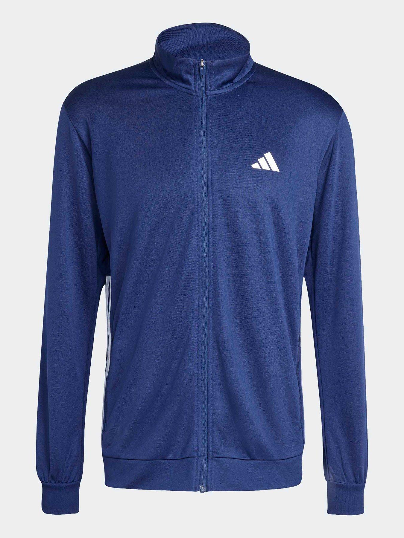 Image 6 of 6 of adidas Mens Training Workout Essentials Track Top - Blue