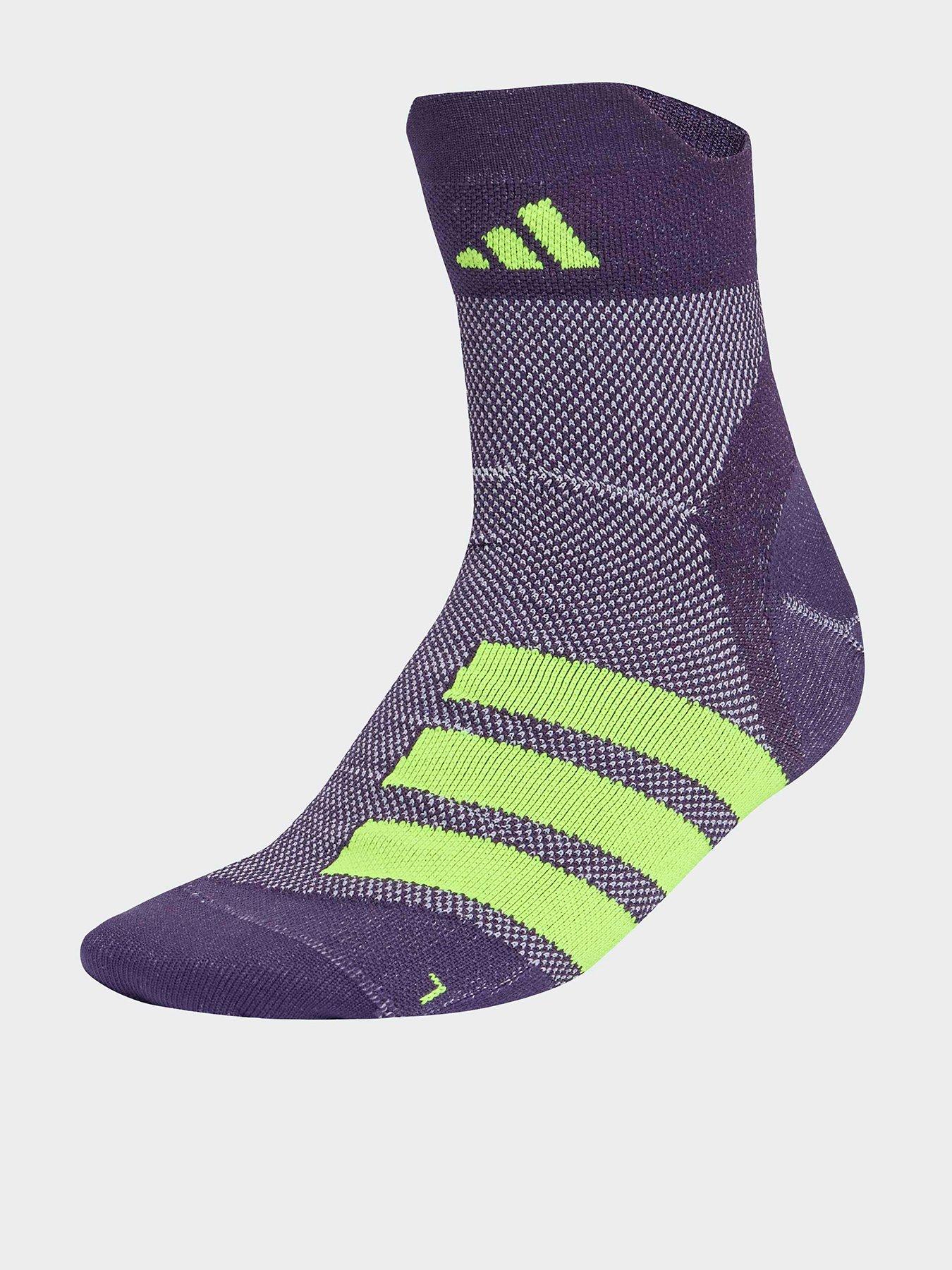 adidas Unisex Running Adizero Socks - Purple
