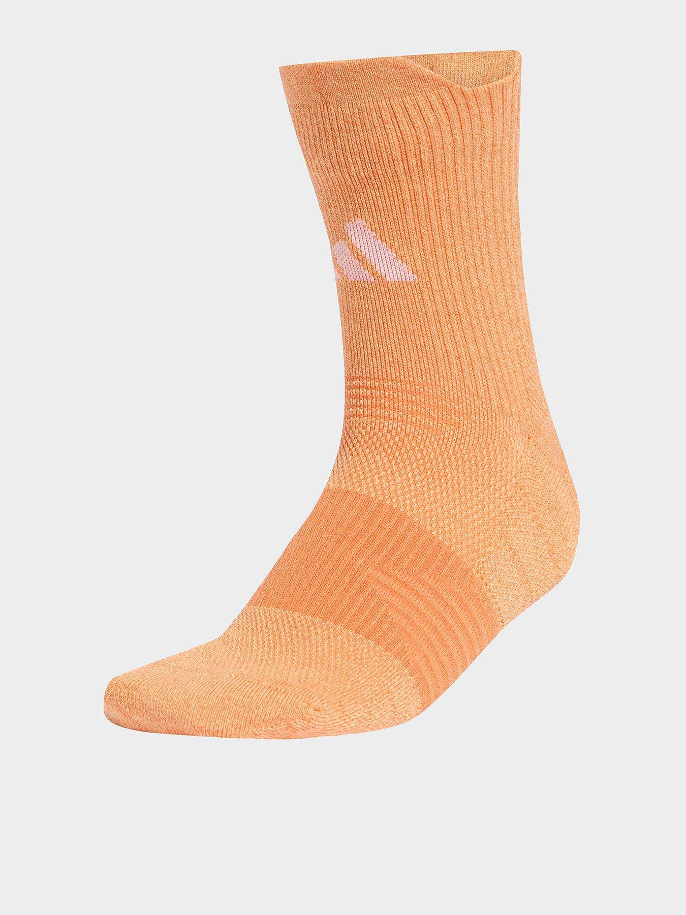 adidas Unisex Running Crew Socks - Orange
