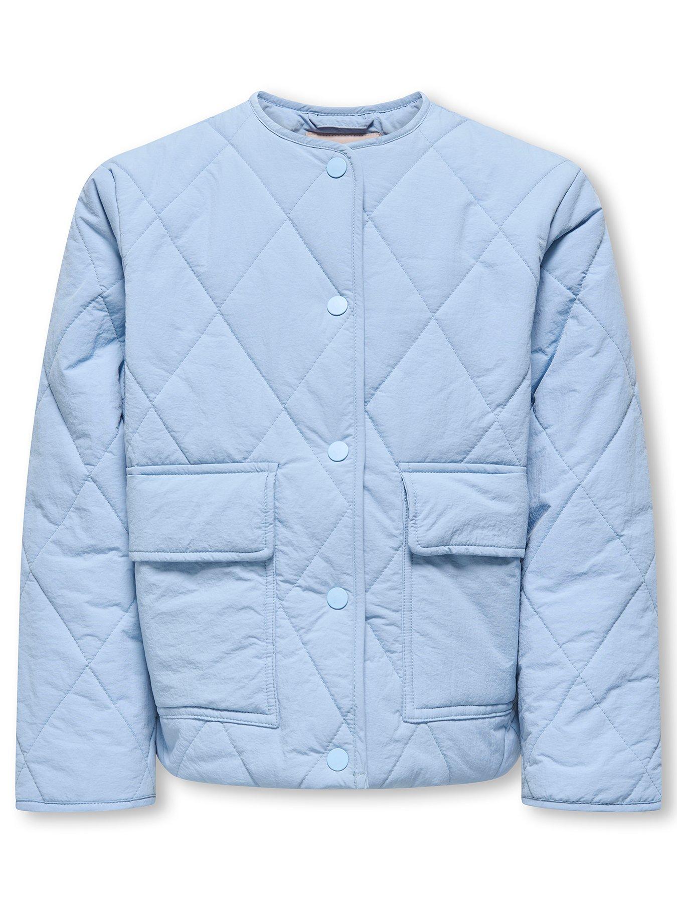 Image 2 of 4 of Only Kids Girls Quilted Jacket - Light Blue