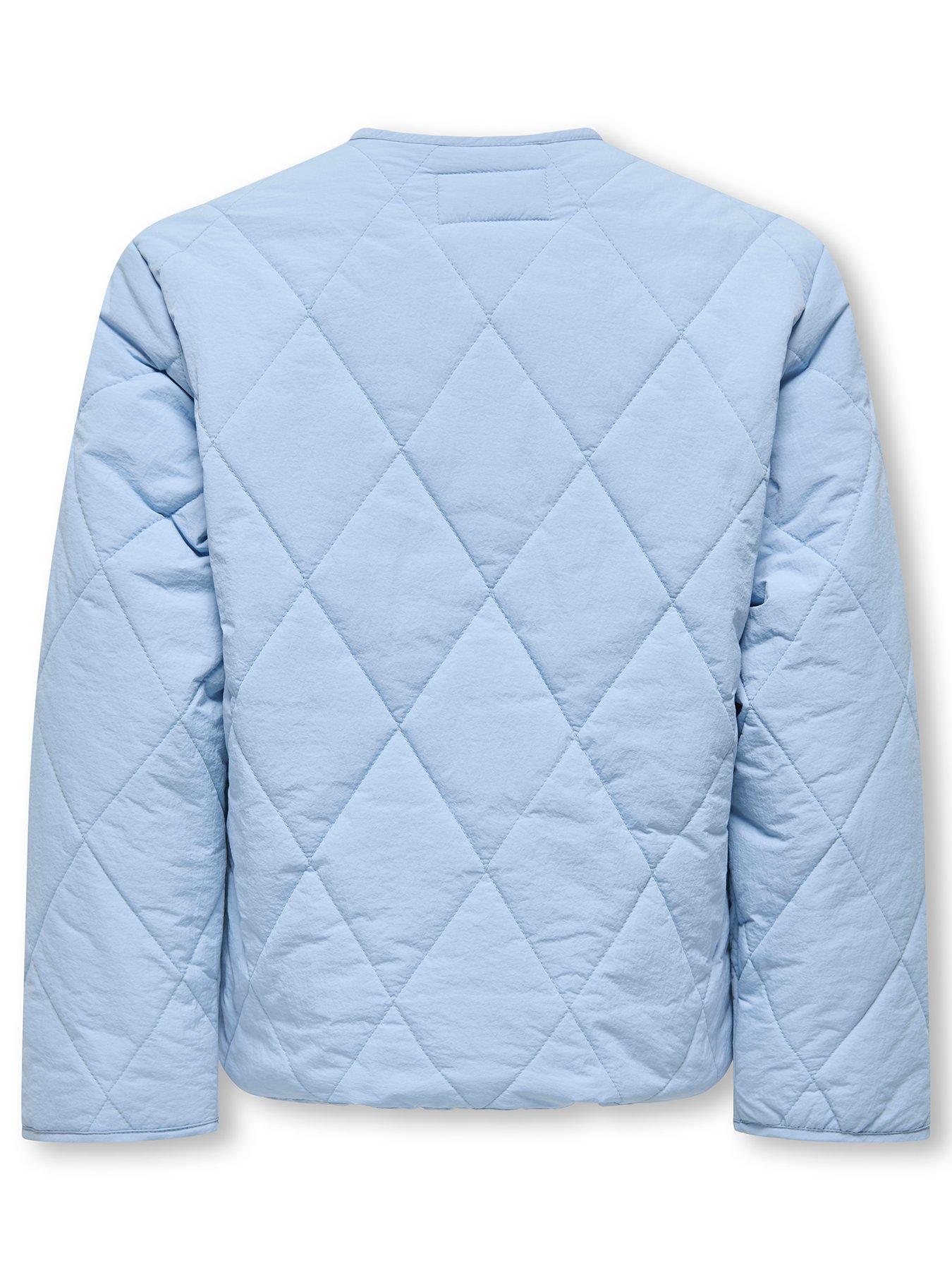 Image 3 of 4 of Only Kids Girls Quilted Jacket - Light Blue